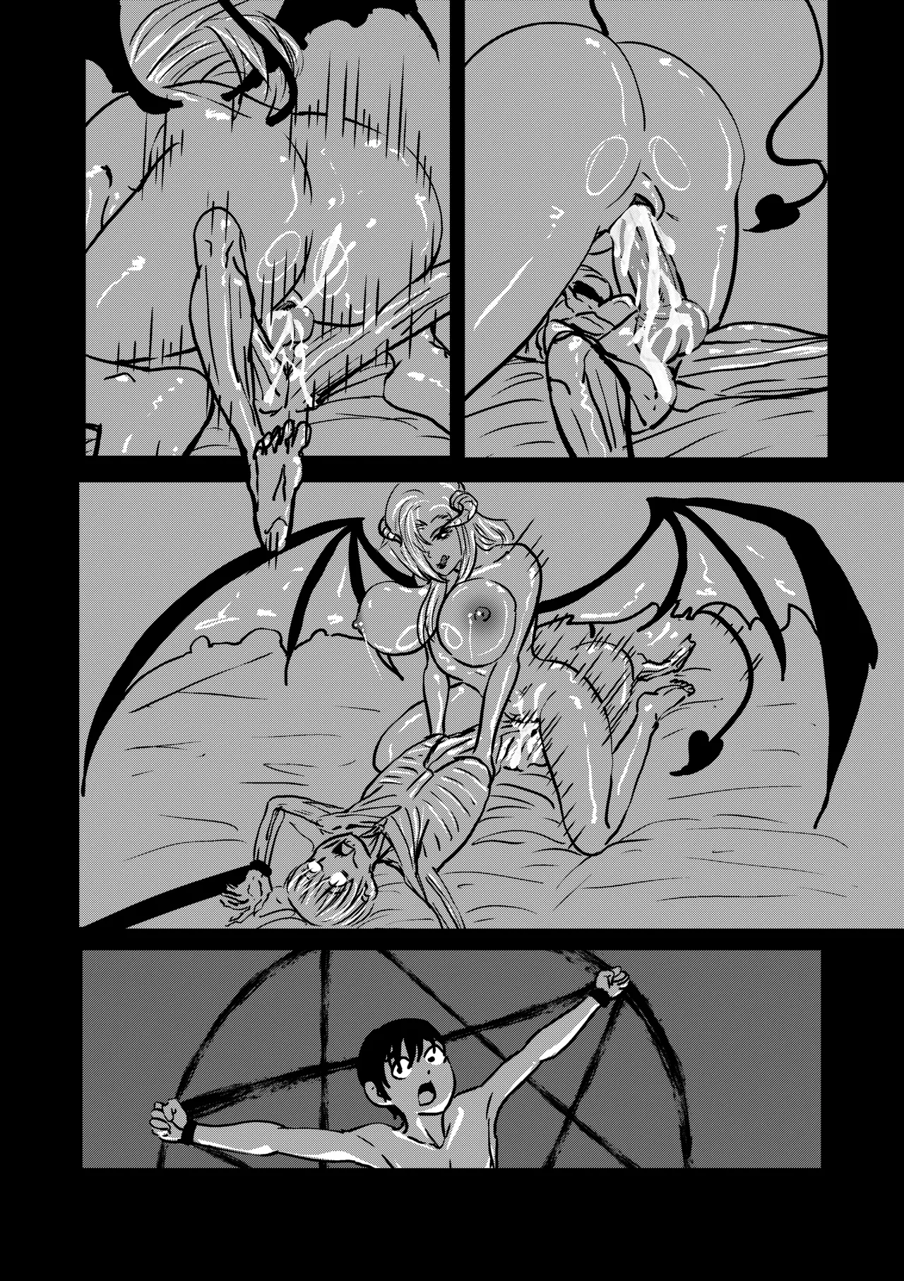 [shoulder enjoyer]Seductive Succubus Sensei Snuff Sex 2 Page 33