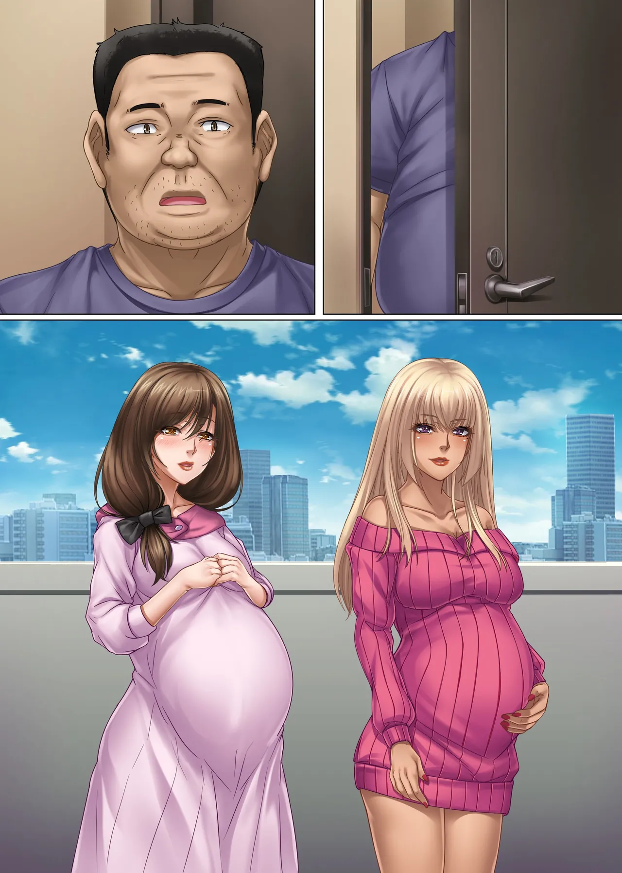 [Hot Milk]Tonari Hitozuma-tachi ga Yuuwaku Shite Kuru Ken. Bitch Hitozuma Darake no Mansion de Sakusei Haramase Josei Yuui Harem Page 50