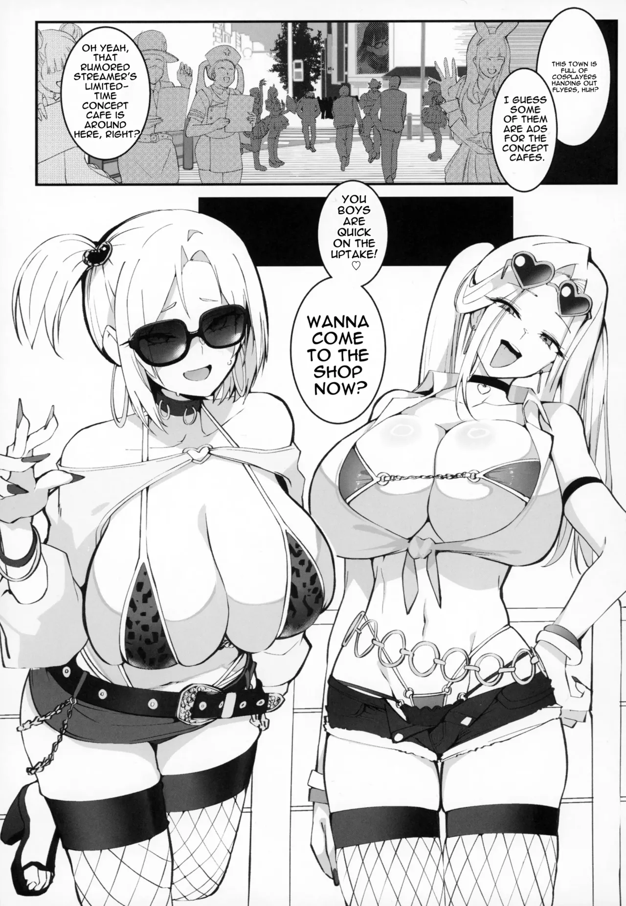 (C107) [Armadillo (Renji, Daiji)]Gal Oyako no Egui Kasegikata 2 - How GAL parents make money | The Gyaru Mother-Daughter Duo’s Filthy Way of Making Money 2[English] [DNTA] Page 2