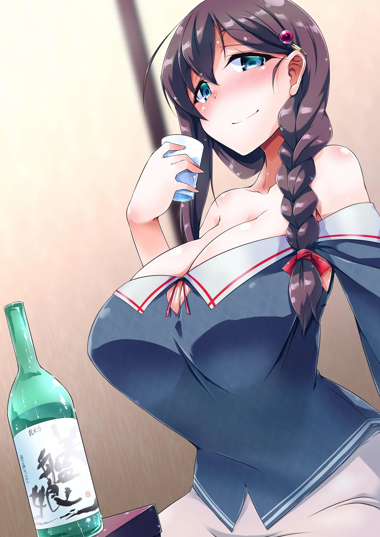[Silver Way (Shirogane)]Otona ni Natta Shigure ni Izakaya de Saikai Shita Hanashi(Kantai Collection -KanColle-) [Digital] Page 1