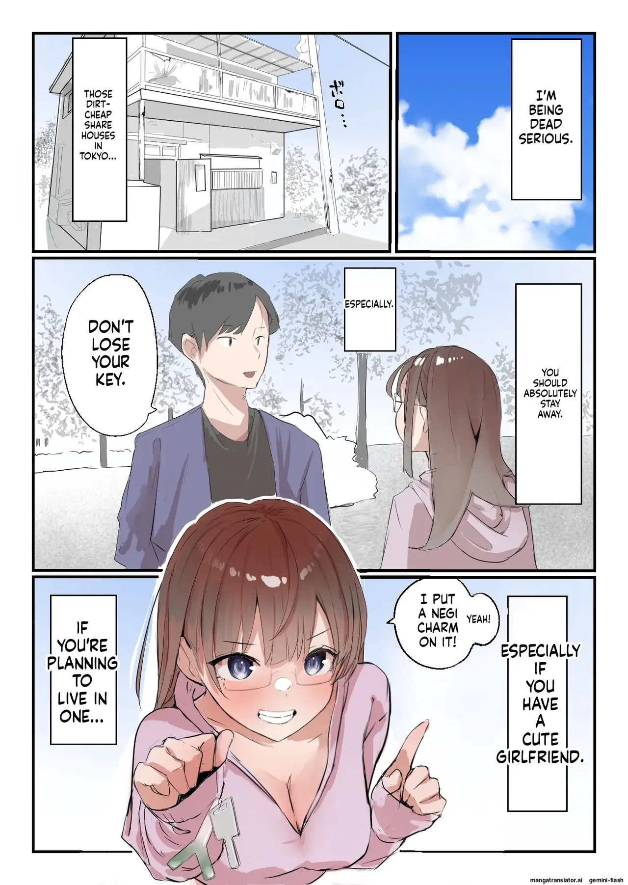 [Negiosu (Neiba)]Yasui Share House de Kanojo ga Nerawareru Hanashi | The Story of a Girl Targeted at a Cheap Share House[English] Page 2