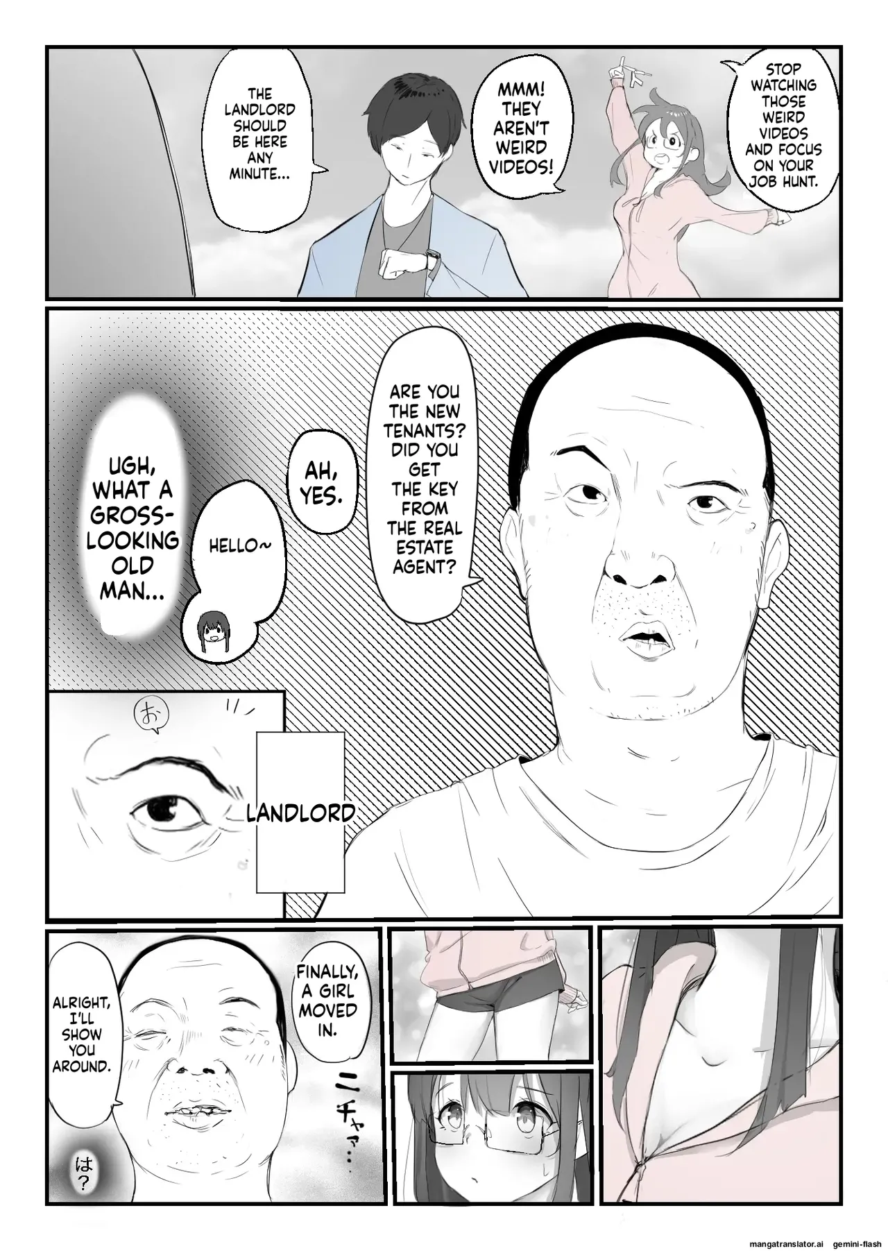 [Negiosu (Neiba)]Yasui Share House de Kanojo ga Nerawareru Hanashi | The Story of a Girl Targeted at a Cheap Share House[English] Page 4