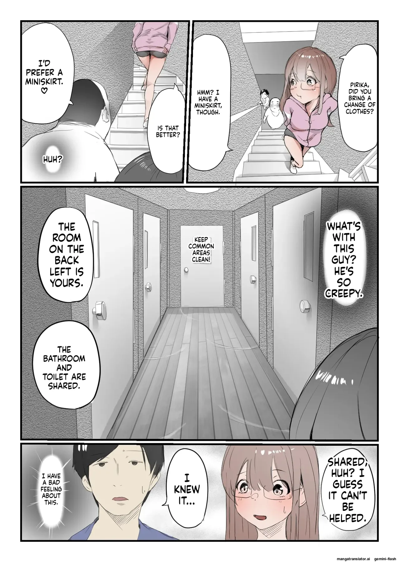 [Negiosu (Neiba)]Yasui Share House de Kanojo ga Nerawareru Hanashi | The Story of a Girl Targeted at a Cheap Share House[English] Page 6
