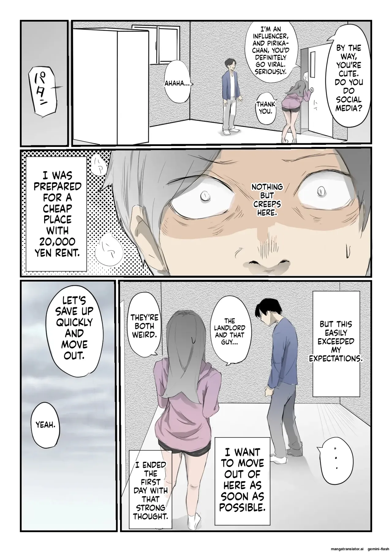 [Negiosu (Neiba)]Yasui Share House de Kanojo ga Nerawareru Hanashi | The Story of a Girl Targeted at a Cheap Share House[English] Page 8