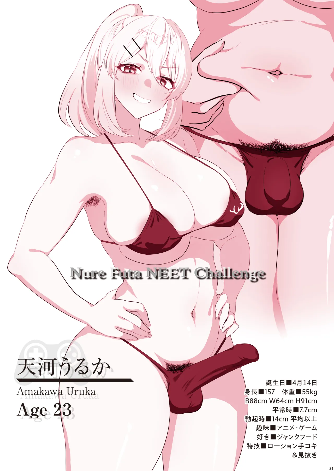 The Wet Futa NEET Challenge[nure futa niito charenji] [Color Version] Page 33