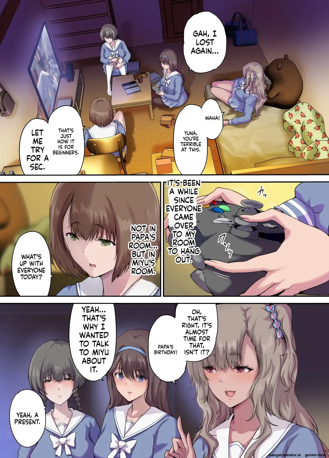 [Kisei Toukyoku (Richard Bahman)]Daddy's Bedroom is a Hangout For His Daughter's Friends 4: Breeding[English] [MTL] Page 2