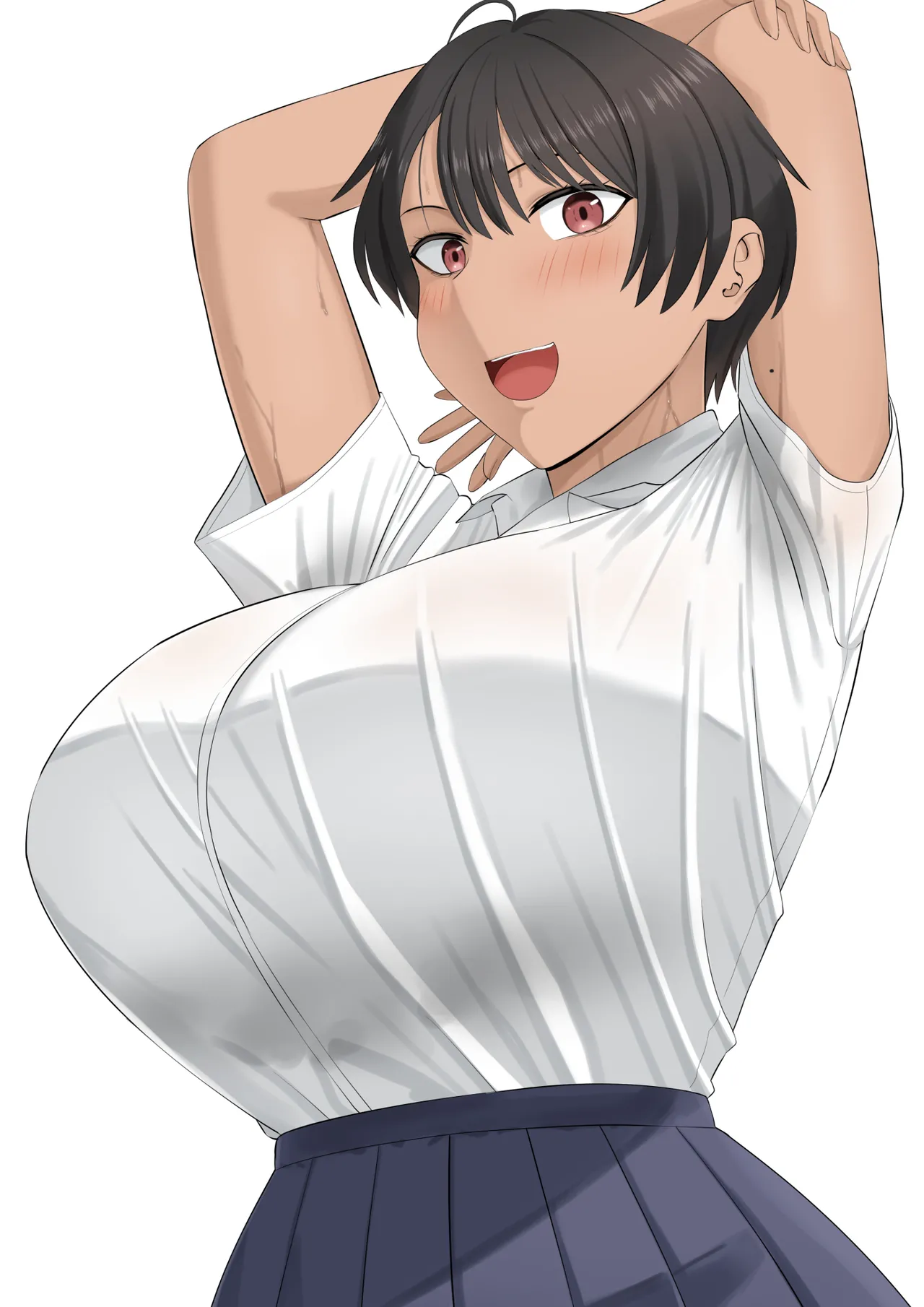 [Aramaa]Otokomasari na Osananajimi ga Ecchi no Toki Dake Onnappoku Naru | 争强好胜的假小子青梅竹马只有在做爱时才会显露出女人味[Chinese][易碎品个人汉化] Page 57