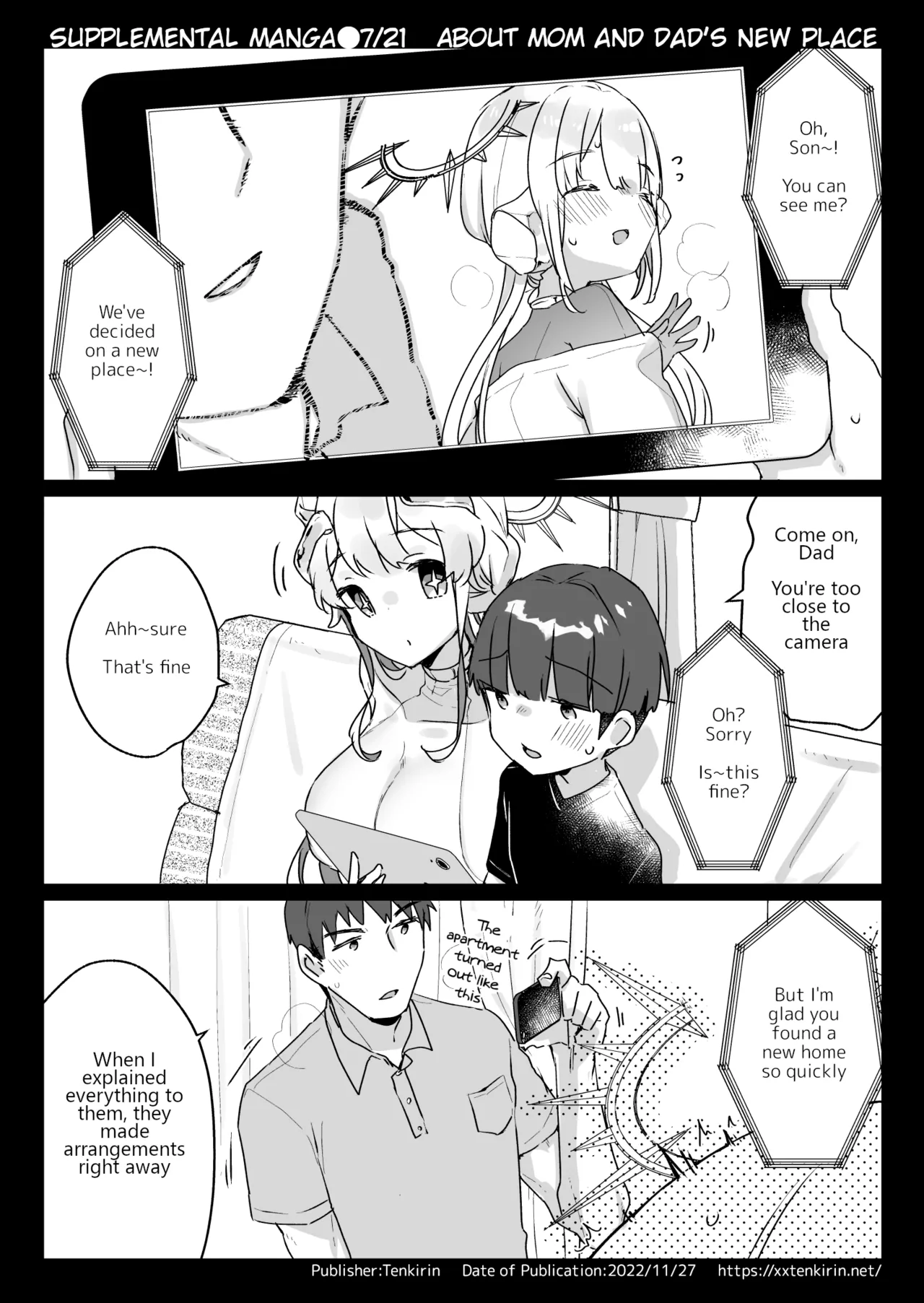 [Tenkirin (Kanroame)]Onaho Ochishita Kikai Tenshisama to Ore no Ninshin Katsudou | Conception Activities of Me and the Onahole Fallen Mechanical Angel[English] [Digital] Page 9