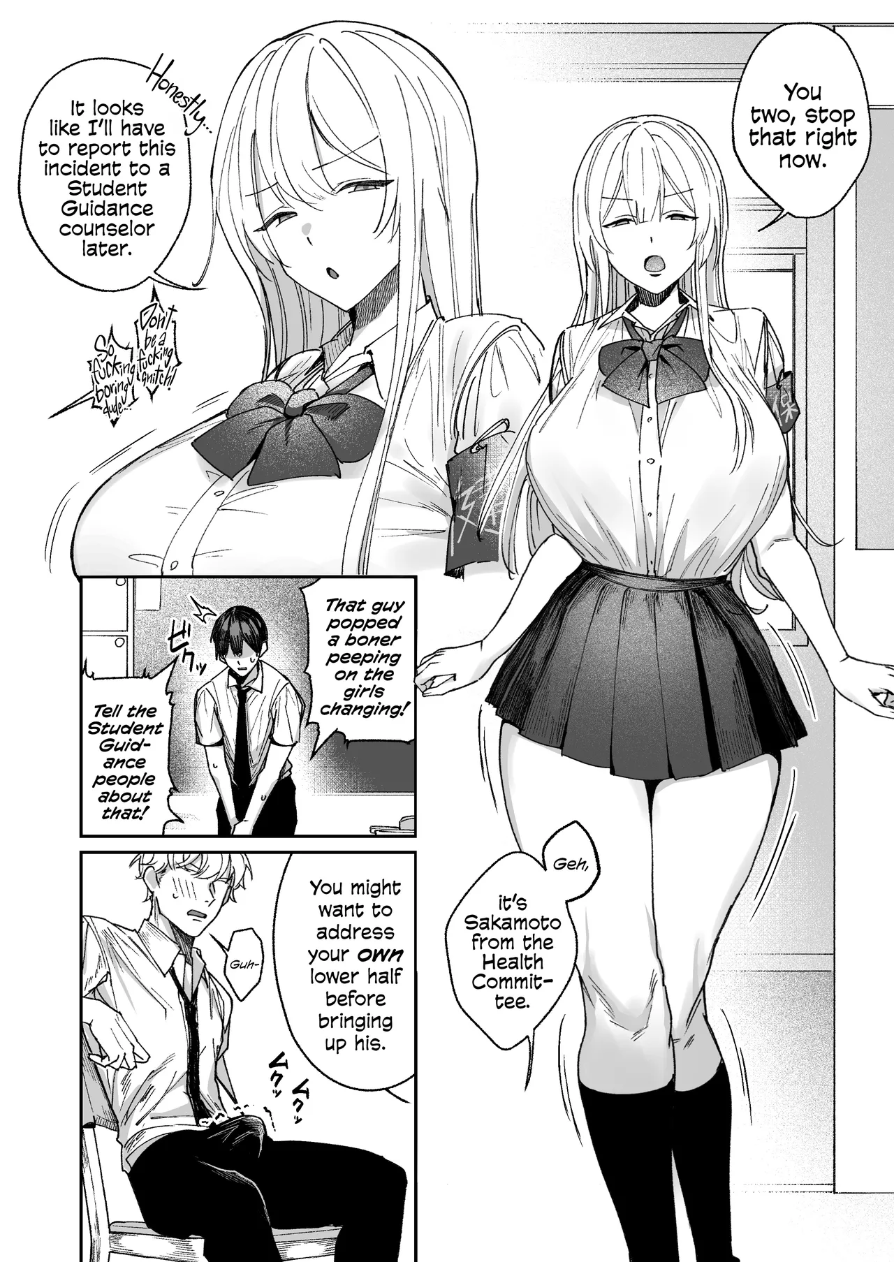 [Getsumatsu (Shuumatsu)]Seiso-kei Hoken Iin wa Ijou ni Yasashii | That Playful Health Committee Member Is Weirdly Kind[English] [Cookie Cruncher] Page 3