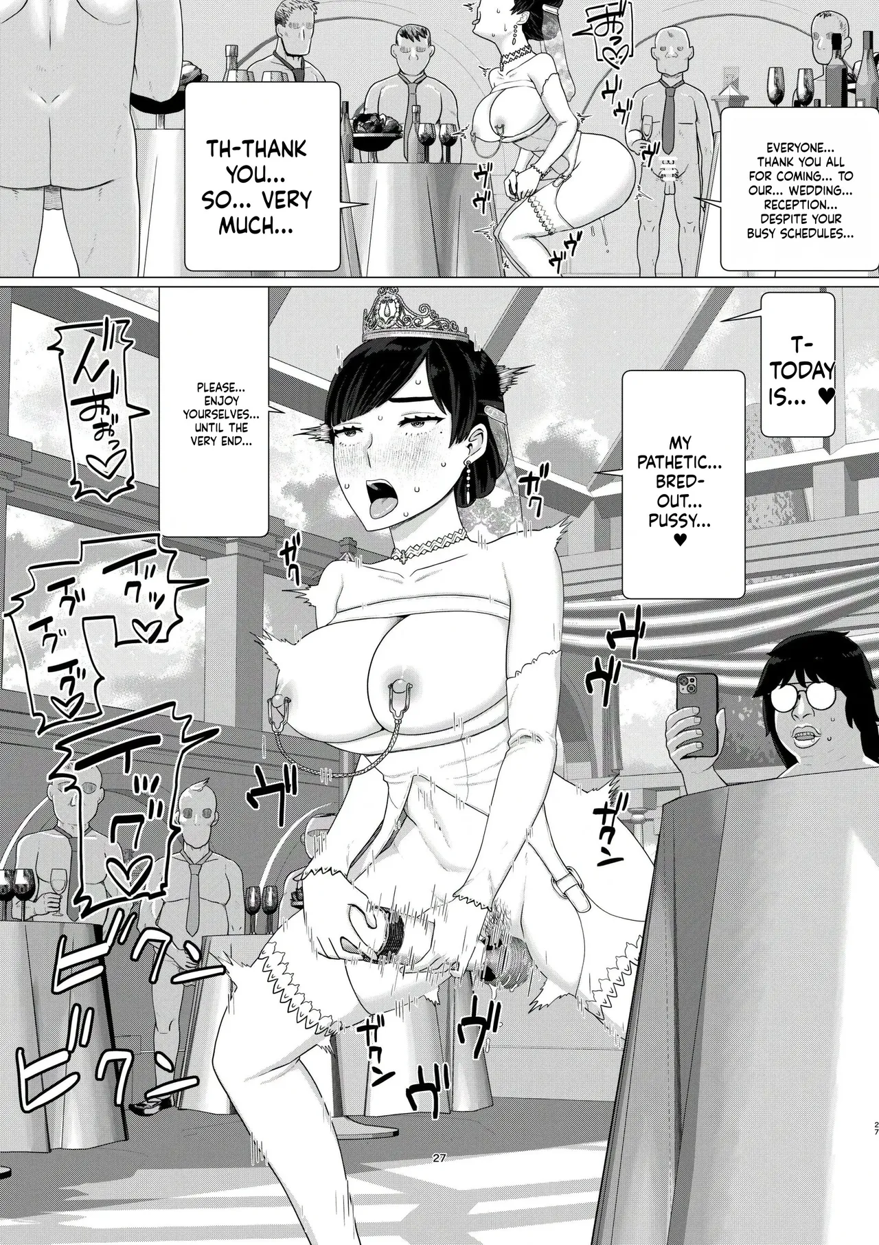 Chieri Can't Lose! 3 -A Perverted Toilet Wife Who Will Get Fertilized with Anyone's Sperm with Her Husband's Approval- Volume 6 Page 28