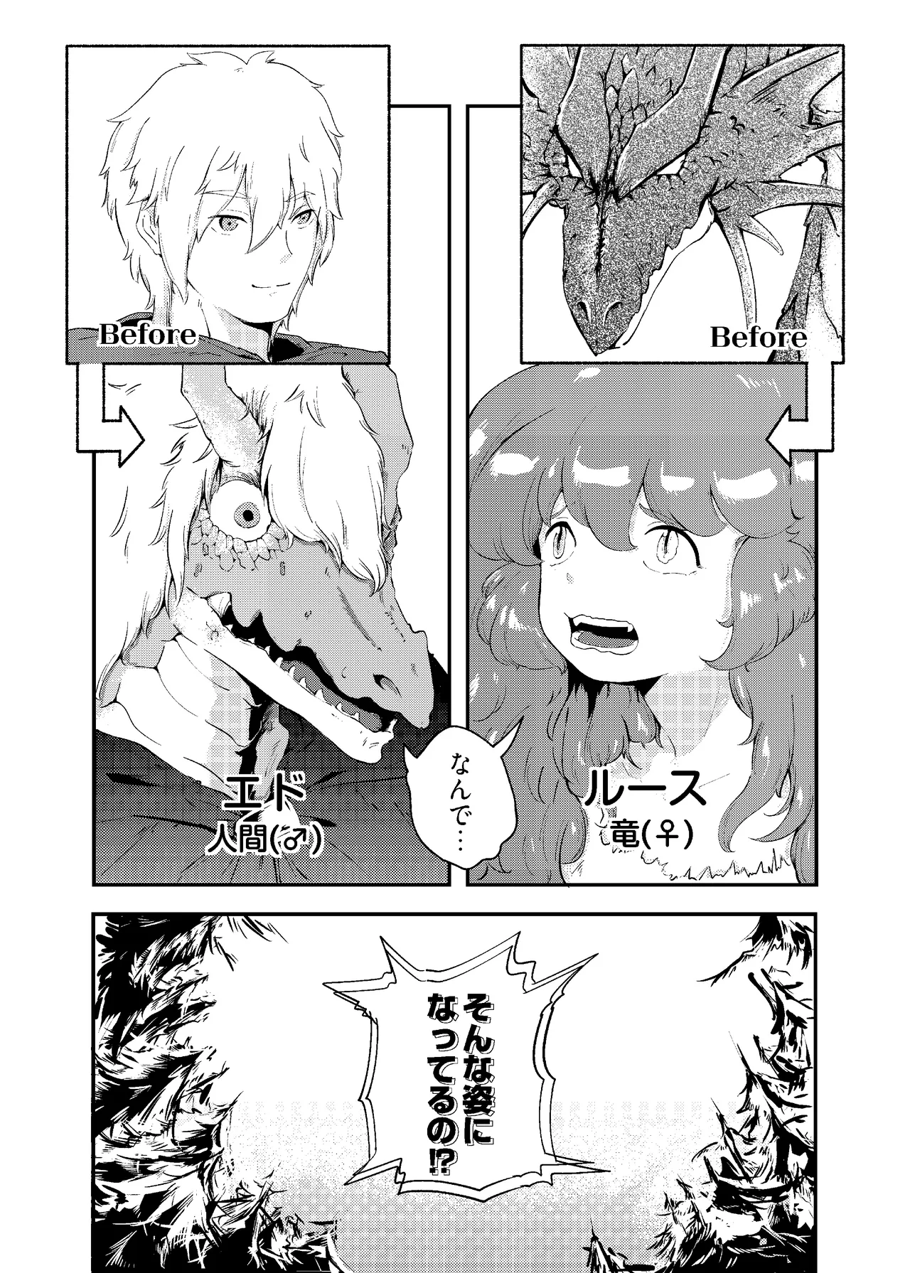 [Nigen Pancake (Kusakabemenou)]Ryuu no Hito, Hito no Ryuu Page 7