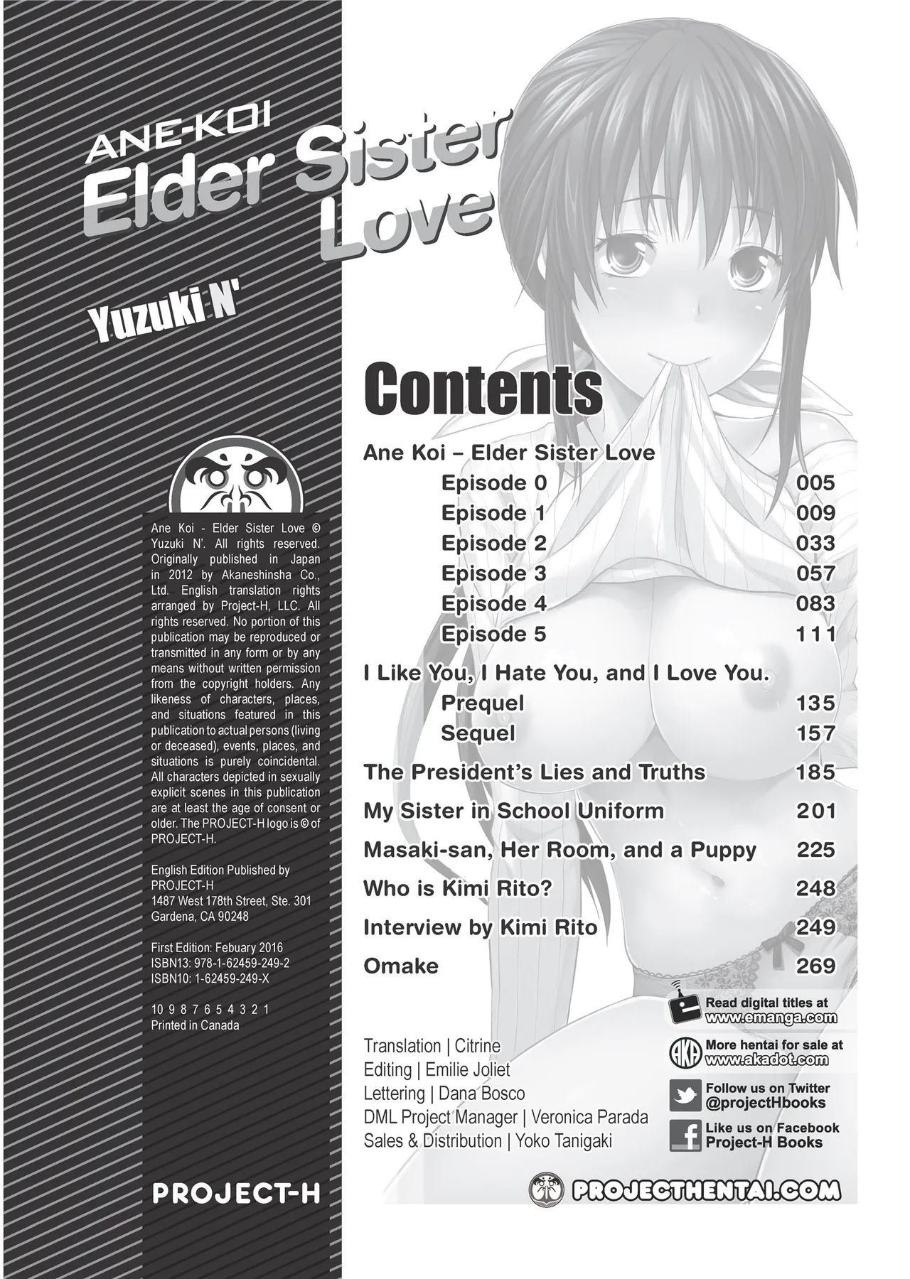 [Yuzuki N Dash]Ane-Koi - Elder Sister Love[English] [Project-H] [Uncensored] [Digital] Page 2