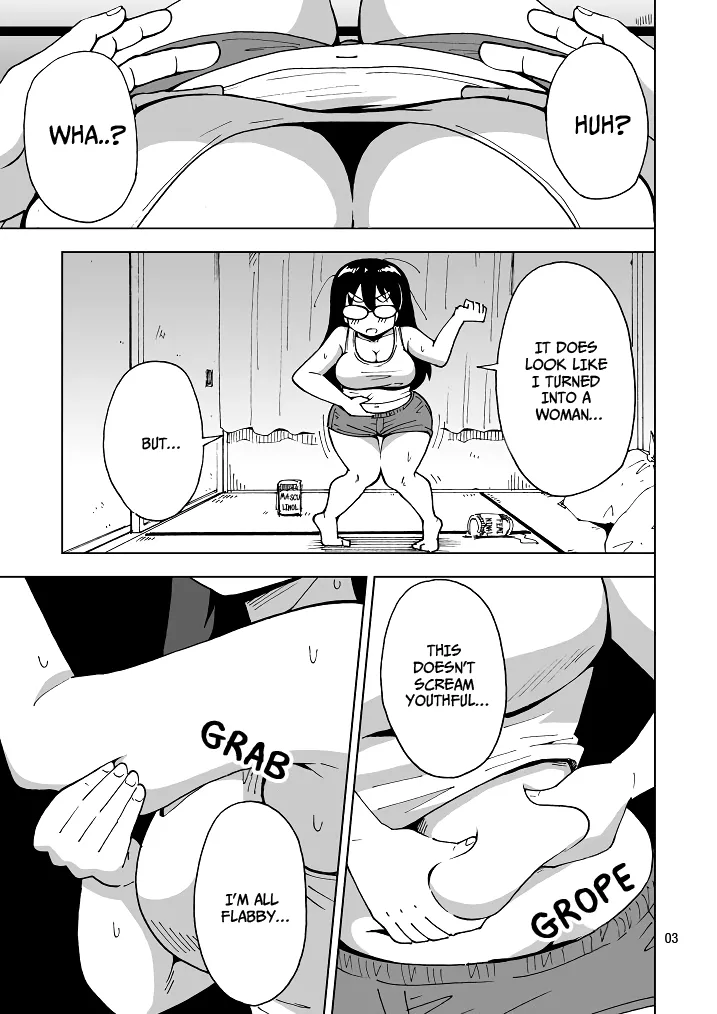 [Yoshida Gorou Shoukai (Yoshida Gorou)]Extremely Terrible News! I, a Man in My Thirties, Changed Sexes, But Remained in My Thirties![Digital] [English] Page 4