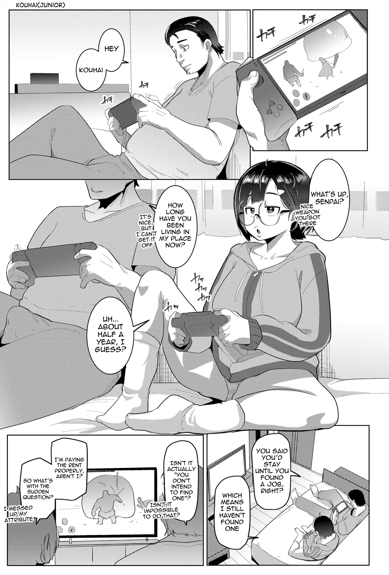 [Hitsuji Kikaku (Muneshiro)]Kouhai in the Home[English] [meganekun_tl] [Digital] Page 3