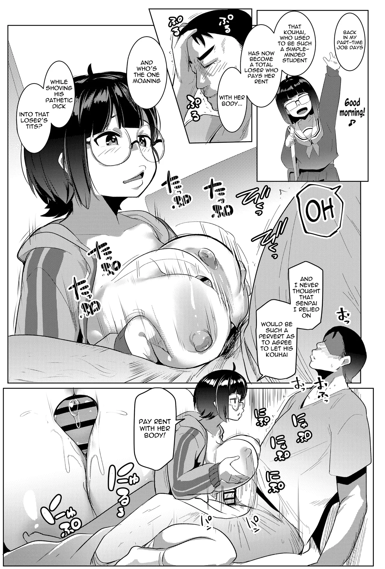 [Hitsuji Kikaku (Muneshiro)]Kouhai in the Home[English] [meganekun_tl] [Digital] Page 5