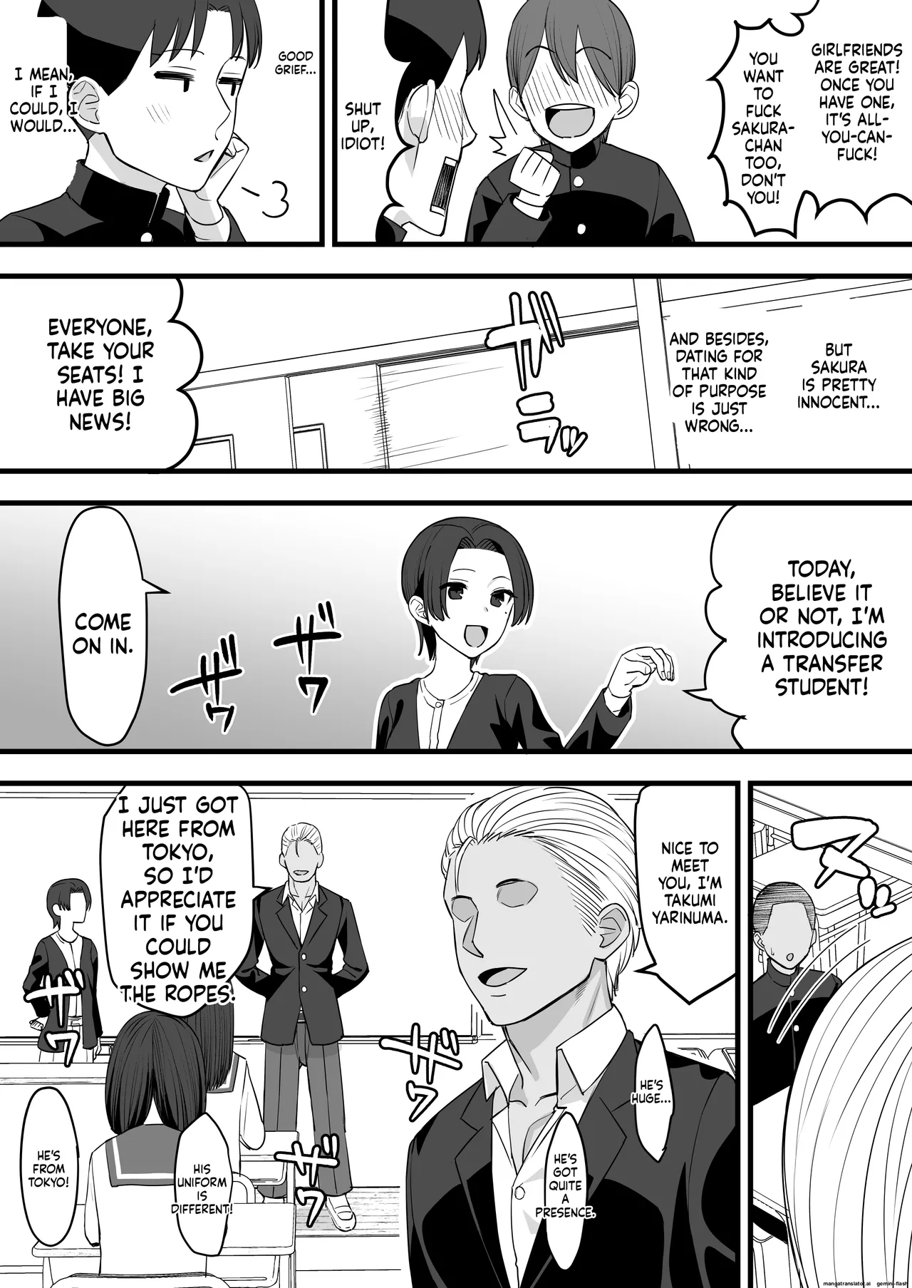 [Take Shinshi]Yarichin ga Tenkou Shite Kita! BSS Hen | The Playboy Transferred in! BSS[English] Page 4