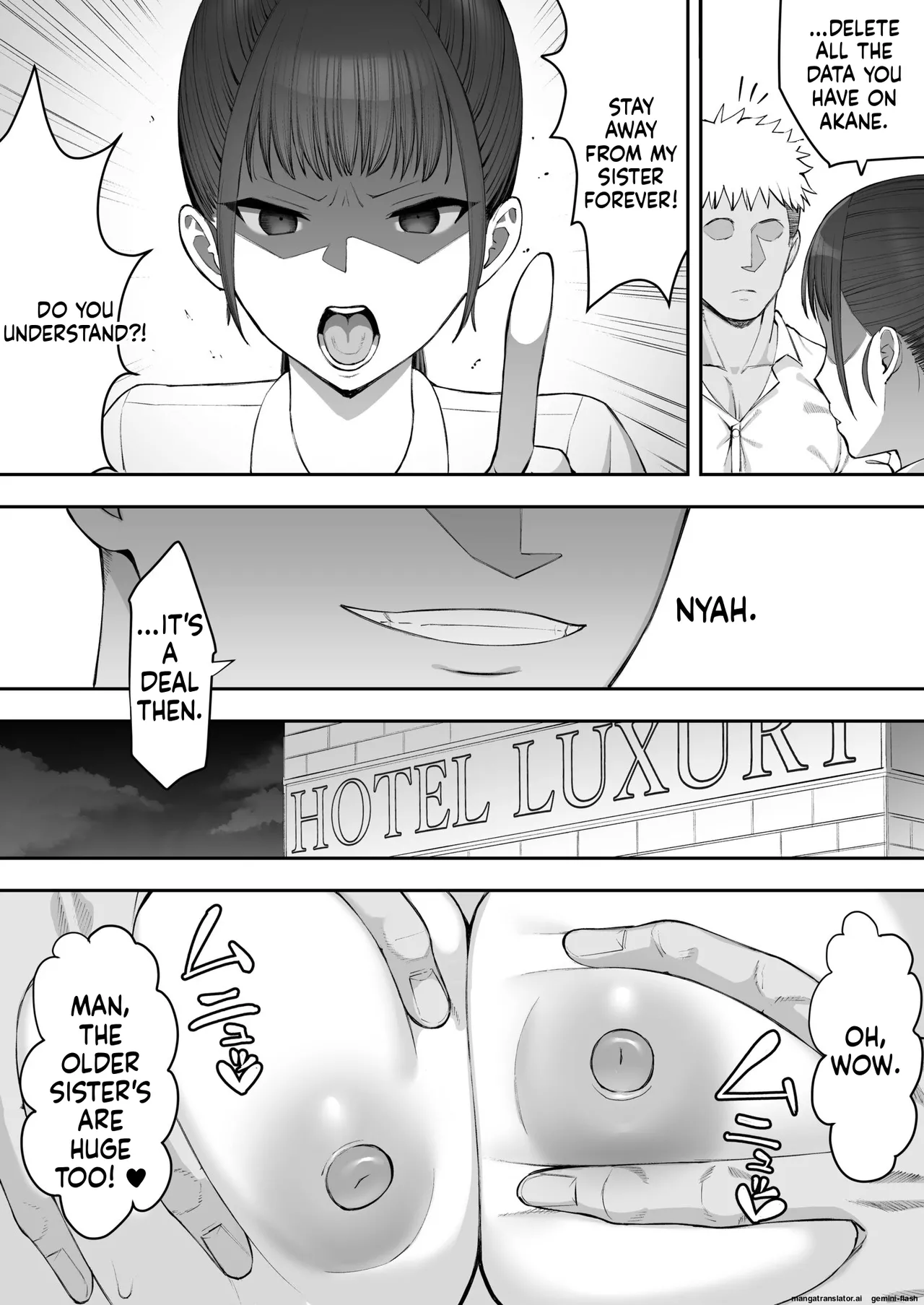 [Take Shinshi]My Childhood Friend Twins Become Another Man’s Onahole 1-3[English] Page 32