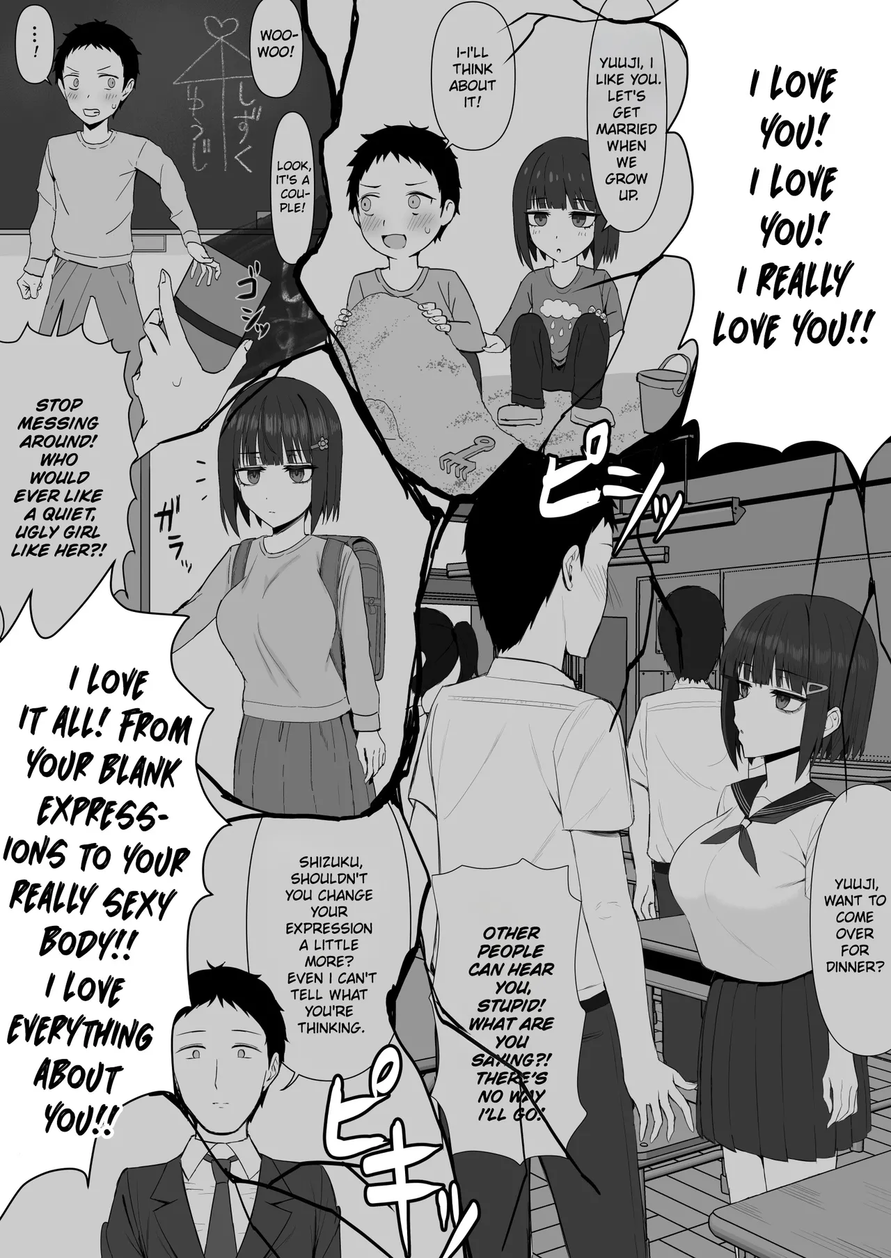 [Shoujo Tetsugaku (Ariatorai)]Muhyoujou Osananajimi ga Kimo Ota ni Ubawarete Love Love Berochuu Ecchi Shiteita | My Expressionless Childhood Friend Was Snatched Away by a Creepy Otaku and Was Having Lovey-Dovey Tongue-Kissing Sex[English] [Chalklog] Page 36
