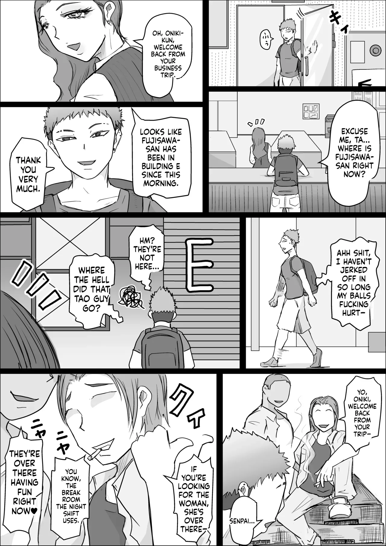[Hitoshi Yura]Koujou Yakin Dosukebe Onna wa Dokusen Dekinai Hanashi Zenpen | Night Shift at the Factory - A sexy Woman can't be kept all to yourself[English] Page 56