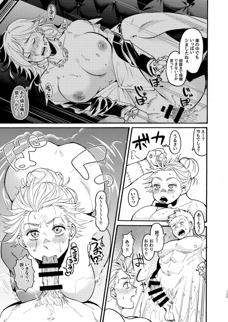 [Meloss]【Reprint of Shinnoi Doujinshi】Honeymoon Night(Dorohedoro) Page 103