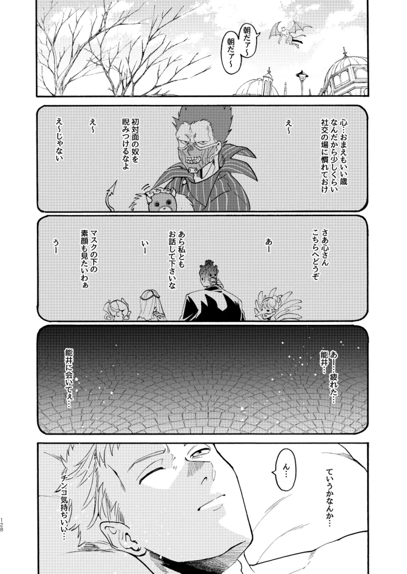 [Meloss]【Reprint of Shinnoi Doujinshi】Honeymoon Night(Dorohedoro) Page 126