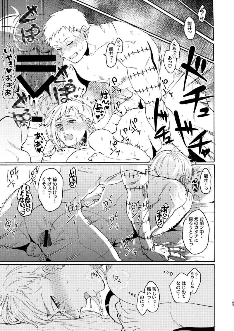 [Meloss]【Reprint of Shinnoi Doujinshi】Honeymoon Night(Dorohedoro) Page 161