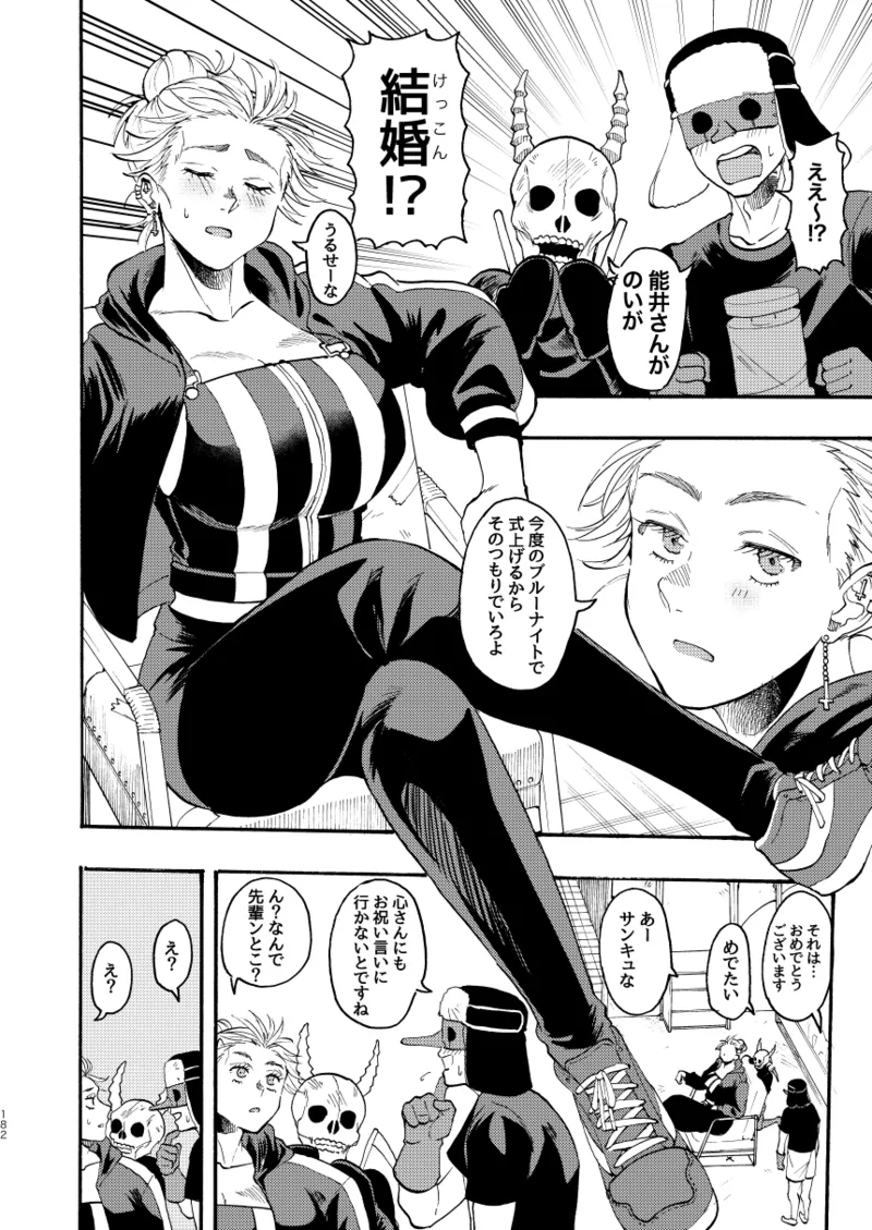 [Meloss]【Reprint of Shinnoi Doujinshi】Honeymoon Night(Dorohedoro) Page 179
