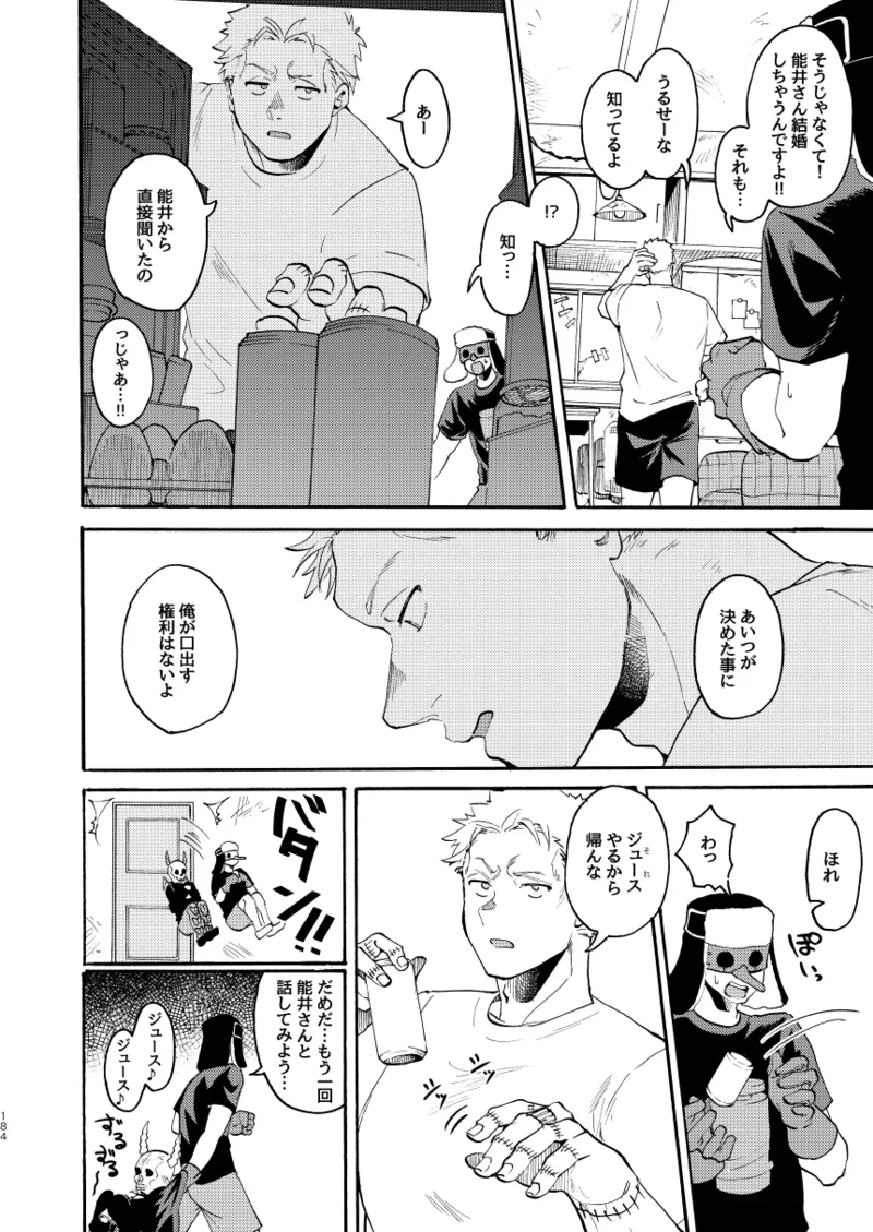 [Meloss]【Reprint of Shinnoi Doujinshi】Honeymoon Night(Dorohedoro) Page 181