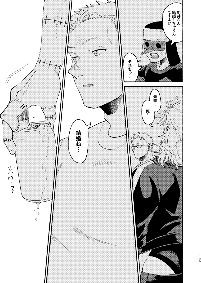 [Meloss]【Reprint of Shinnoi Doujinshi】Honeymoon Night(Dorohedoro) Page 182