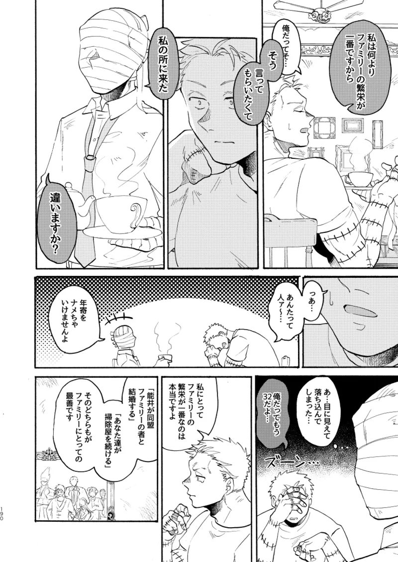 [Meloss]【Reprint of Shinnoi Doujinshi】Honeymoon Night(Dorohedoro) Page 187