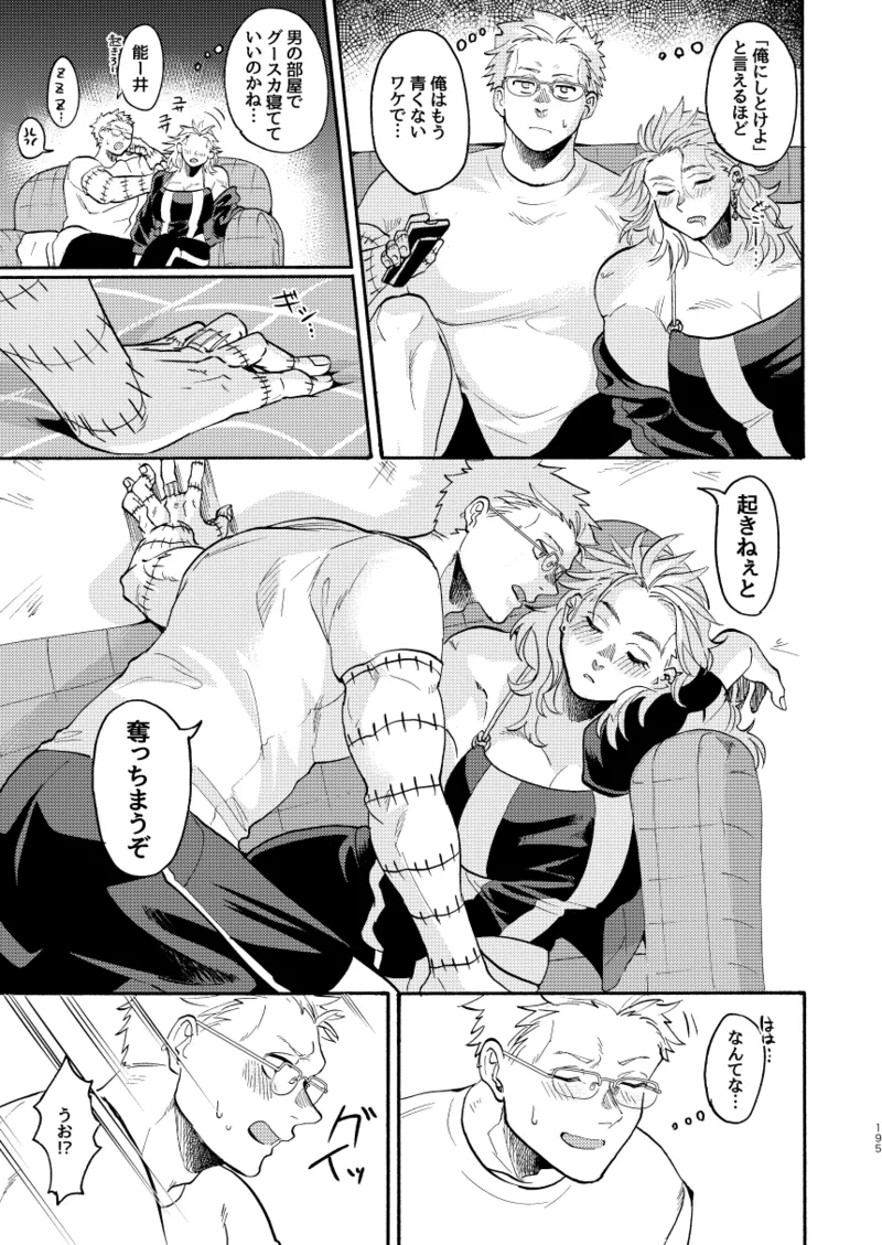 [Meloss]【Reprint of Shinnoi Doujinshi】Honeymoon Night(Dorohedoro) Page 192