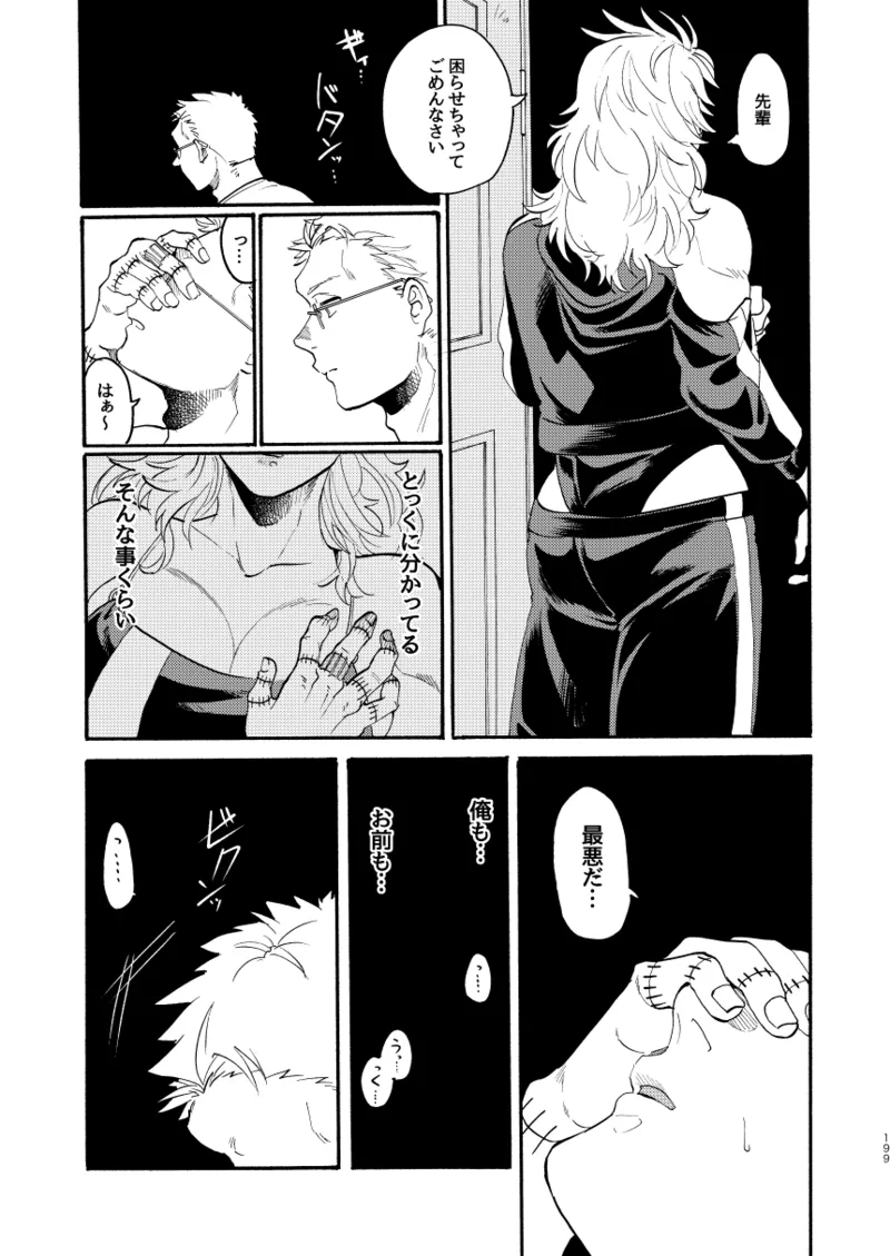[Meloss]【Reprint of Shinnoi Doujinshi】Honeymoon Night(Dorohedoro) Page 196