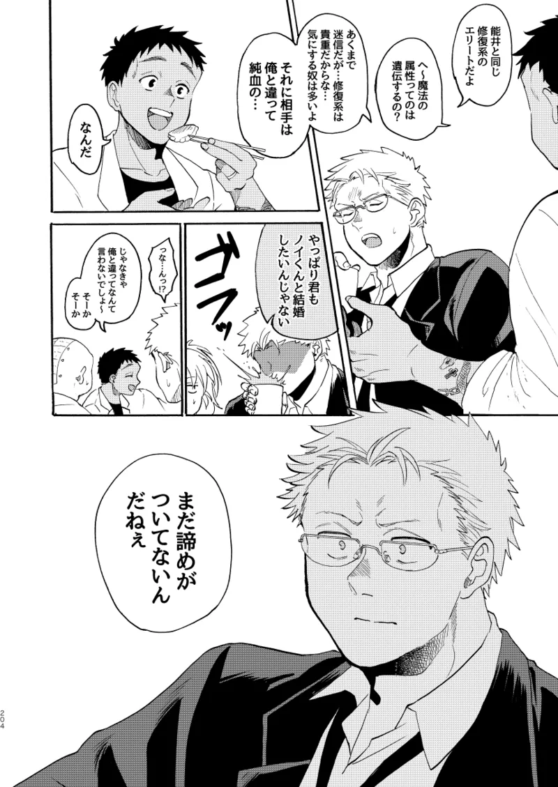 [Meloss]【Reprint of Shinnoi Doujinshi】Honeymoon Night(Dorohedoro) Page 201