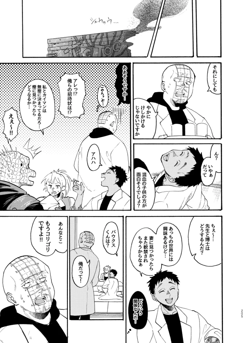 [Meloss]【Reprint of Shinnoi Doujinshi】Honeymoon Night(Dorohedoro) Page 202
