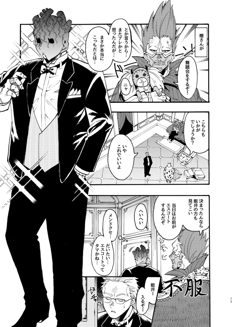 [Meloss]【Reprint of Shinnoi Doujinshi】Honeymoon Night(Dorohedoro) Page 72