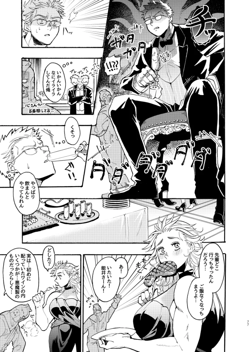 [Meloss]【Reprint of Shinnoi Doujinshi】Honeymoon Night(Dorohedoro) Page 76