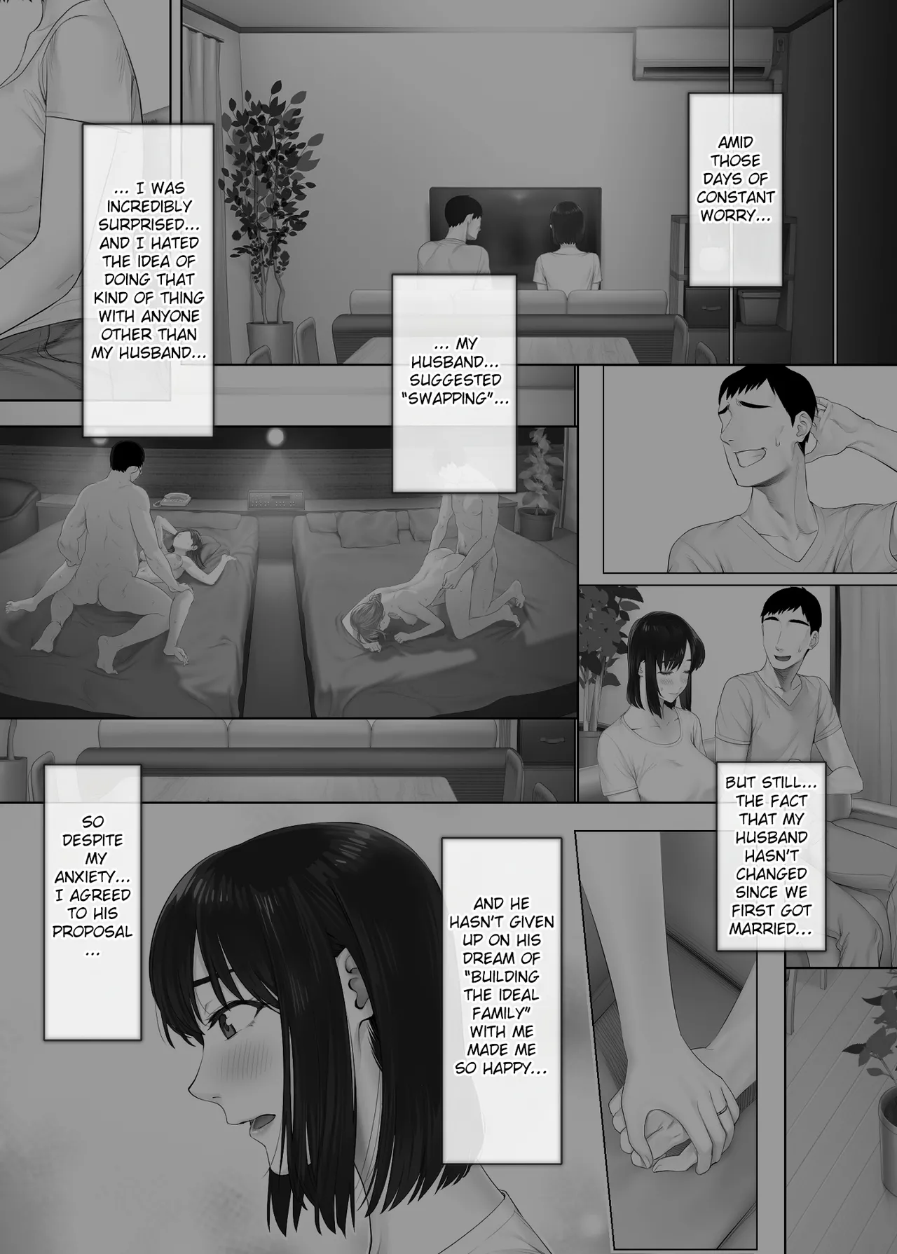 [Mitsumitsu Niku (Hikitogu)]LeveChi na Swapping 2 ~Hatsu Zecchou de Iki Kuruu Tsuma Hen~ | Swapping on a Whole New Level 2 ~Wife Goes Wild With Her First Orgasm~[English] [Fated Circle] Page 64