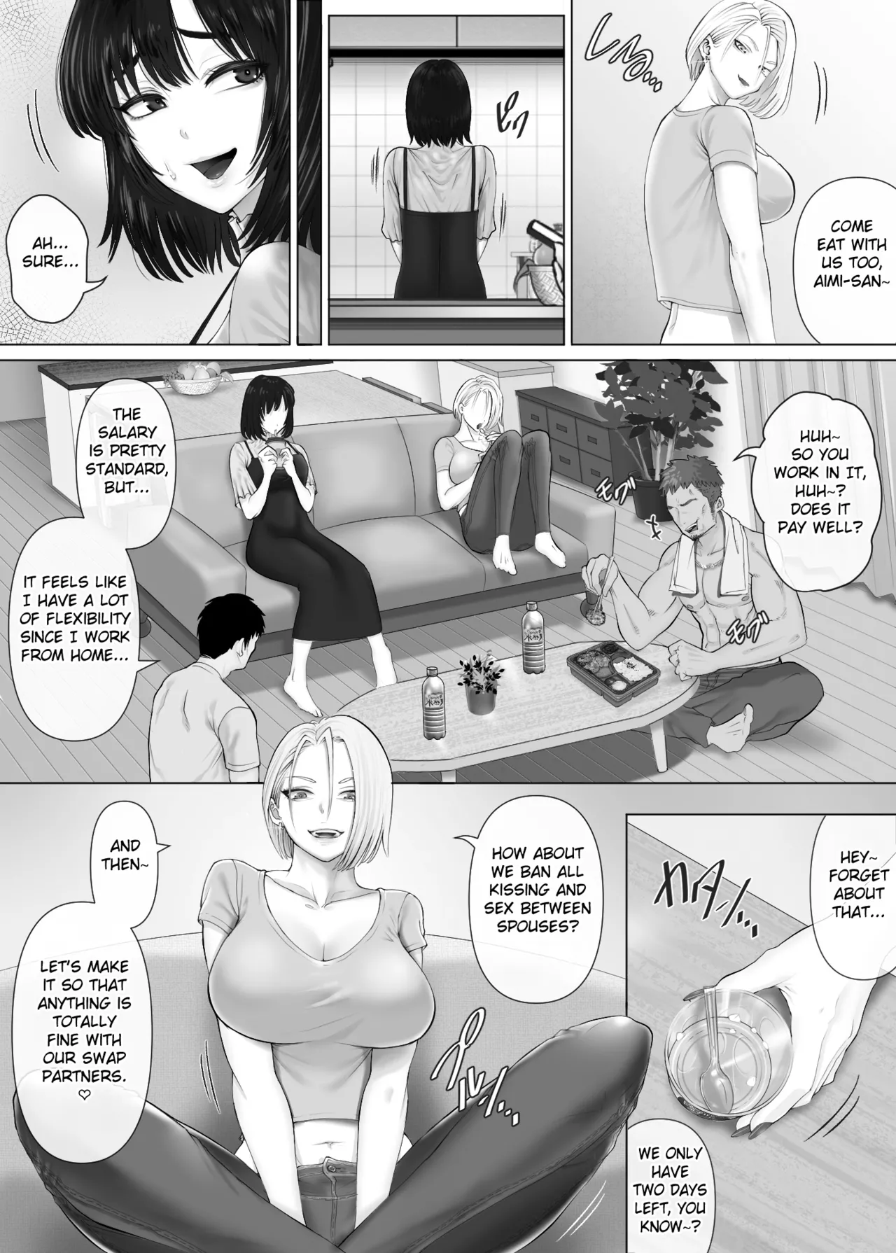 [Mitsumitsu Niku (Hikitogu)]LeveChi na Swapping 3 ~Honrosareru Fuufu Hen~ | Swapping on a Whole New Level 3 ~The Couple At The Mercy Of Others~[English] [Fated Circle] Page 21