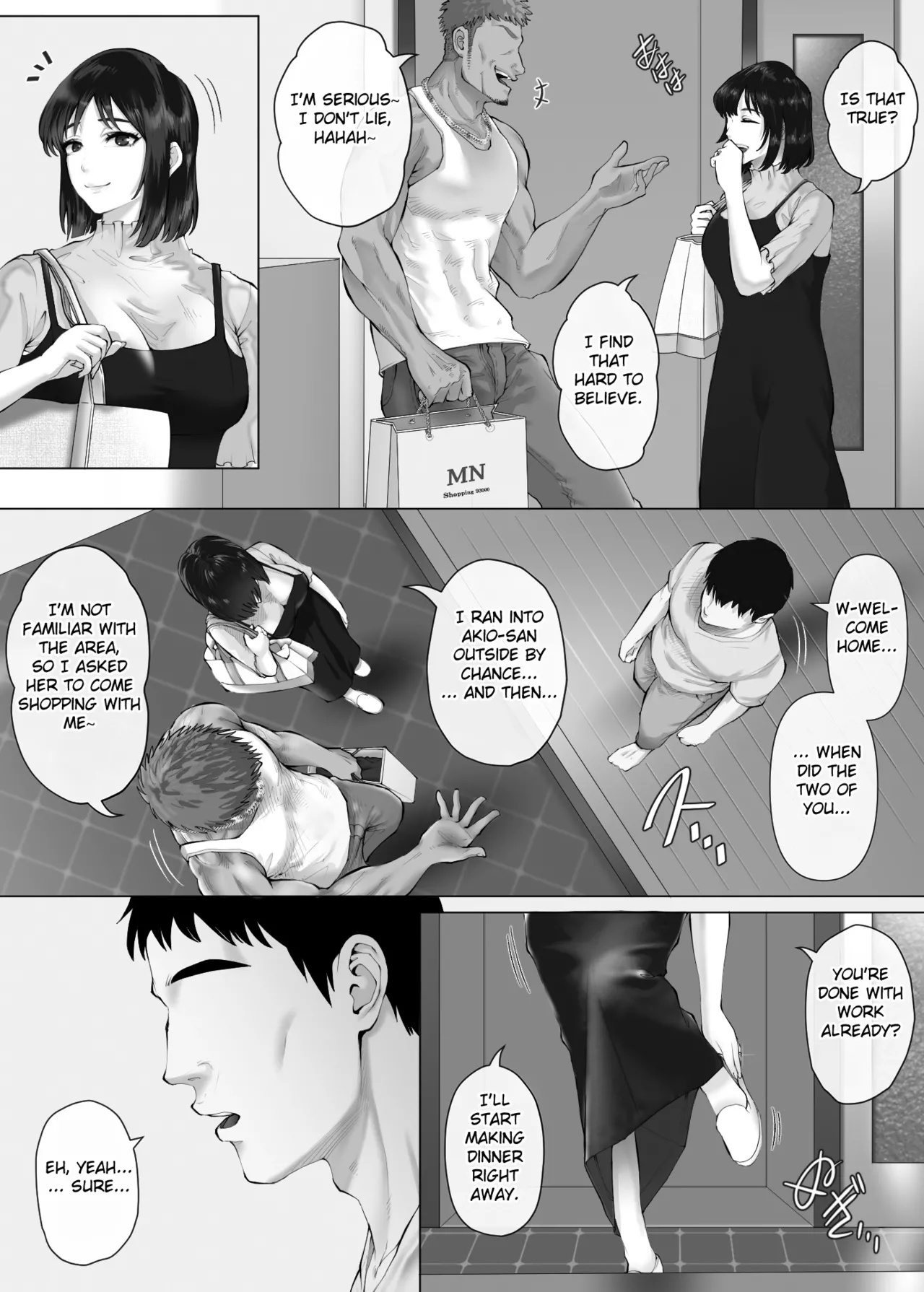 [Mitsumitsu Niku (Hikitogu)]LeveChi na Swapping 3 ~Honrosareru Fuufu Hen~ | Swapping on a Whole New Level 3 ~The Couple At The Mercy Of Others~[English] [Fated Circle] Page 28