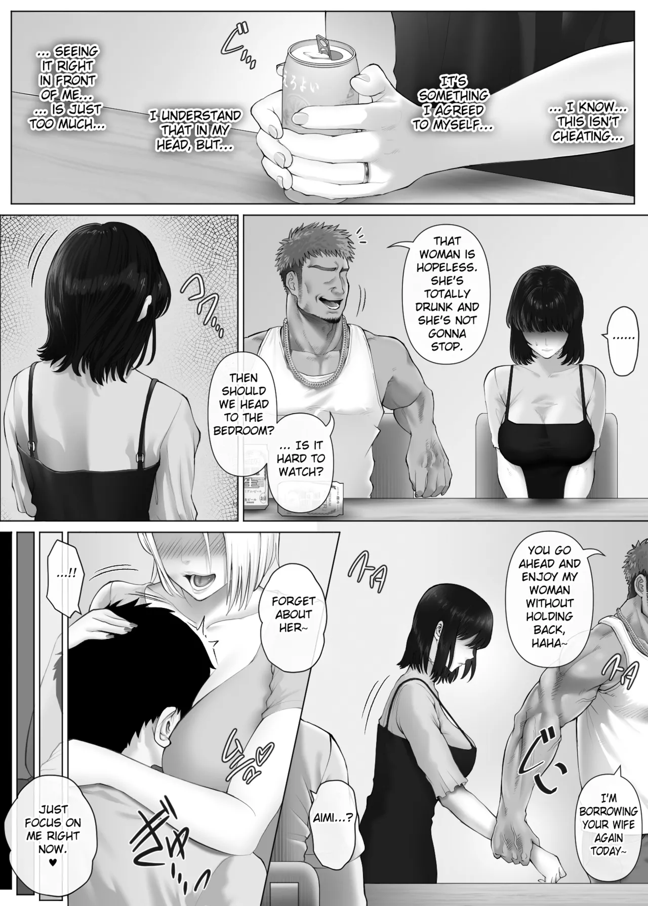 [Mitsumitsu Niku (Hikitogu)]LeveChi na Swapping 3 ~Honrosareru Fuufu Hen~ | Swapping on a Whole New Level 3 ~The Couple At The Mercy Of Others~[English] [Fated Circle] Page 38