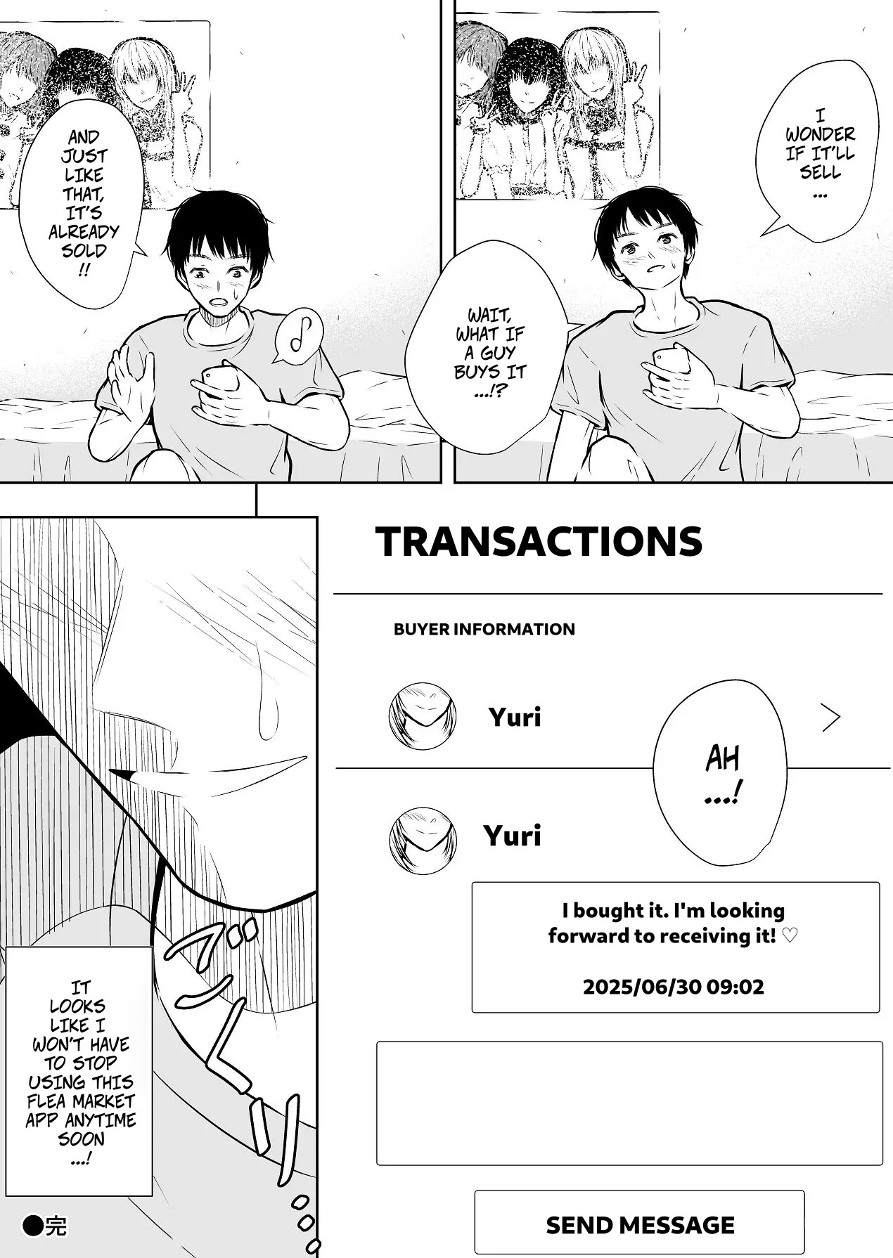 [Ikedaya]Saikin Hayari no FleaMa Appli de wa, Manko mo Kaerurashii | Lately, You Can Even Buy Pussy on Flea Market Apps[English] [CopyOf] Page 49