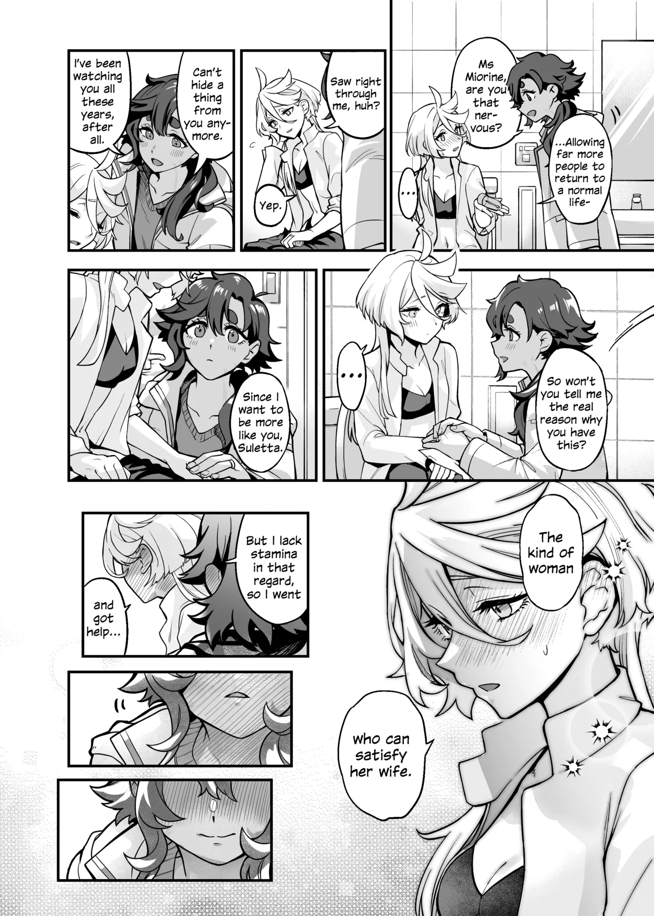 [Tendoushi (Tendou Itsuki)]Chanto Manzoku Sasete Ageru Kara, Baka | Since I'll Satisfy You, Stupid(Mobile Suit Gundam: The Witch from Mercury) [English] [Digital] Page 15