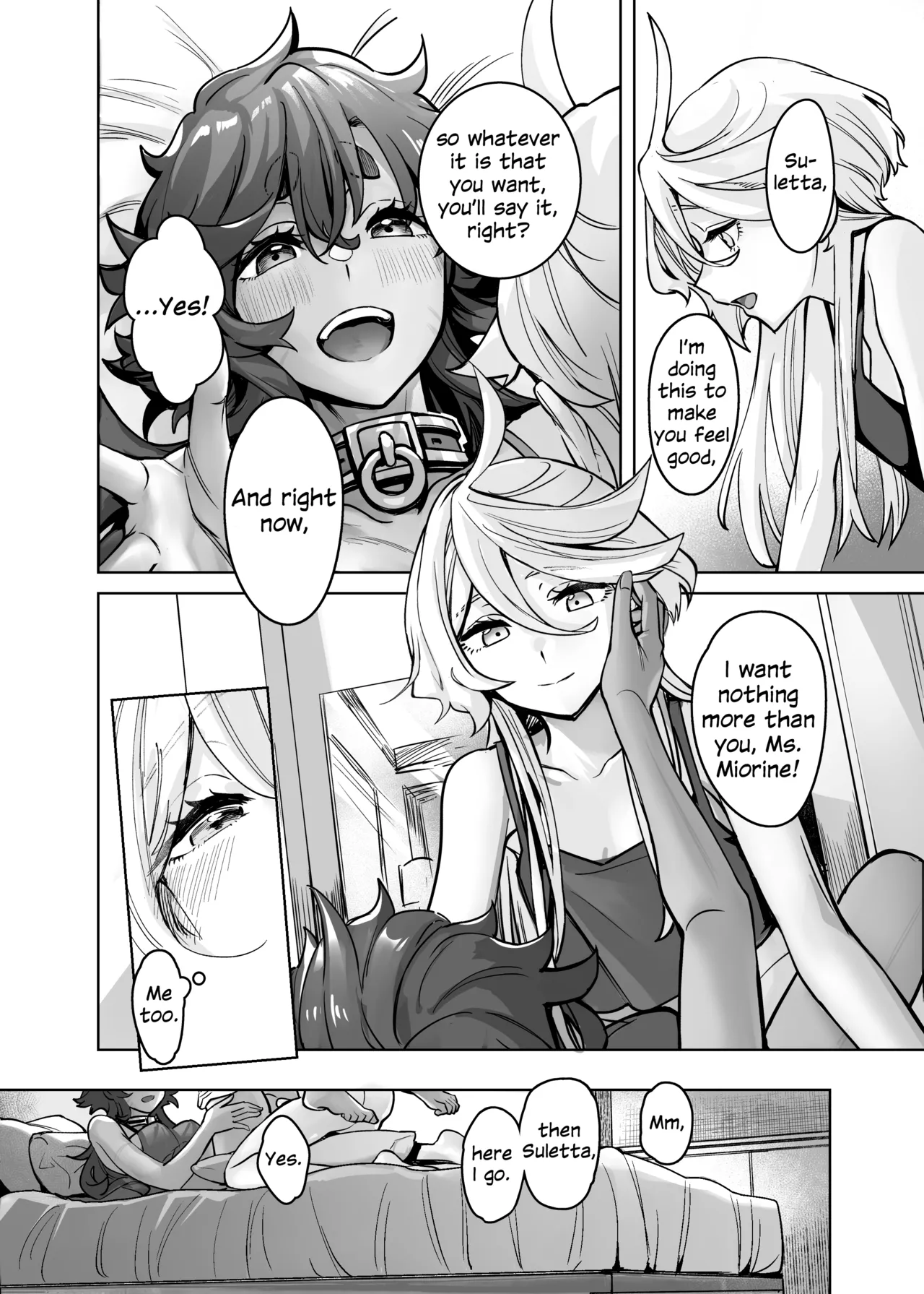 [Tendoushi (Tendou Itsuki)]Chanto Manzoku Sasete Ageru Kara, Baka | Since I'll Satisfy You, Stupid(Mobile Suit Gundam: The Witch from Mercury) [English] [Digital] Page 29