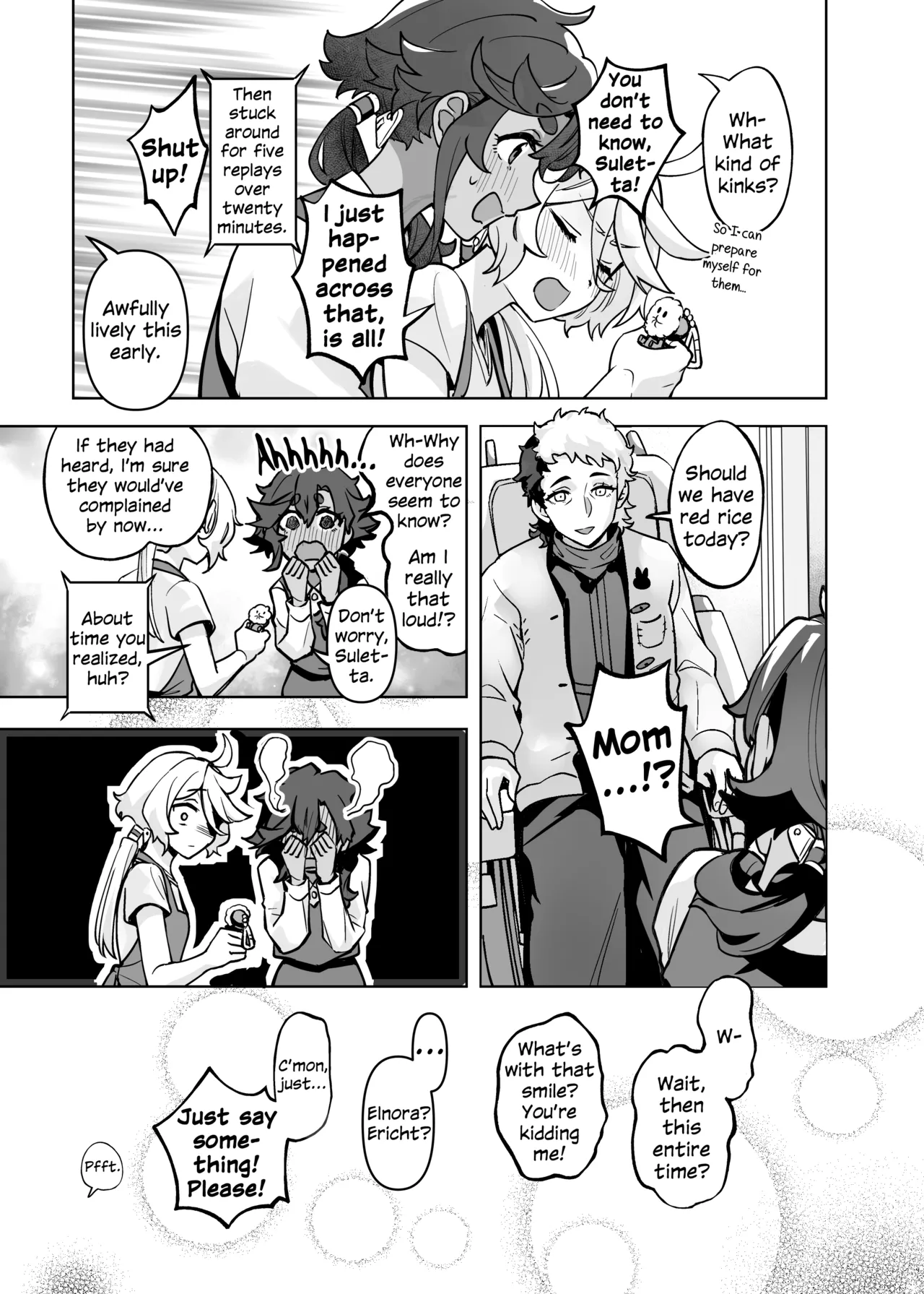 [Tendoushi (Tendou Itsuki)]Chanto Manzoku Sasete Ageru Kara, Baka | Since I'll Satisfy You, Stupid(Mobile Suit Gundam: The Witch from Mercury) [English] [Digital] Page 36