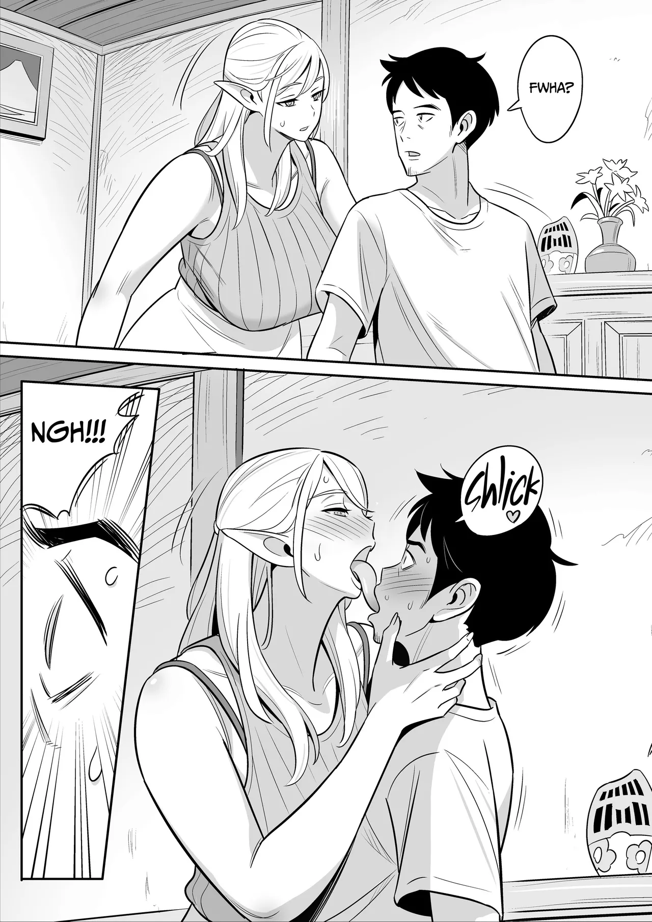 [Alps1mando]My Elf Aunt's Explosive Sexual Reawakening[English] [Decensored] Page 14