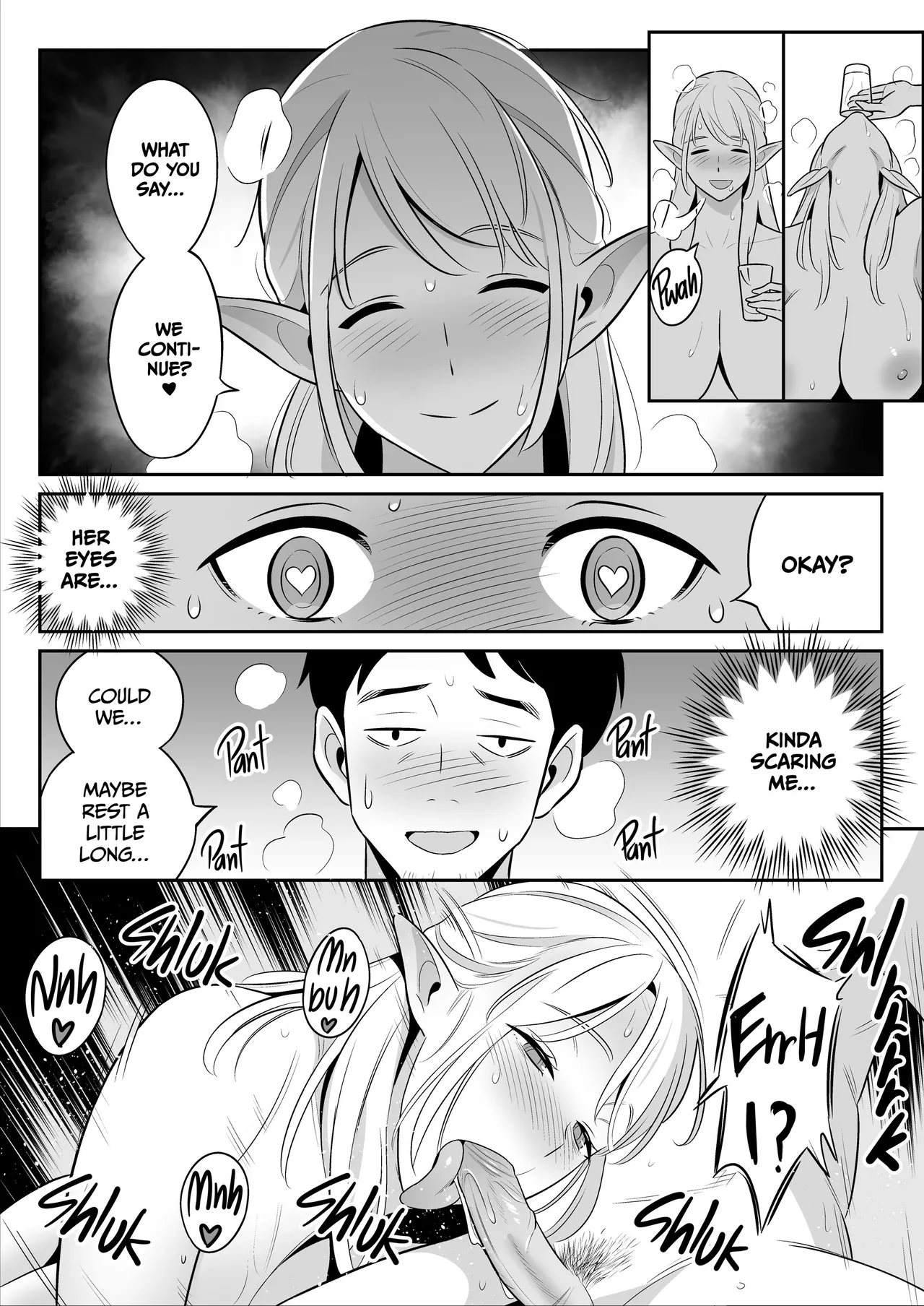[Alps1mando]My Elf Aunt's Explosive Sexual Reawakening[English] [Decensored] Page 46