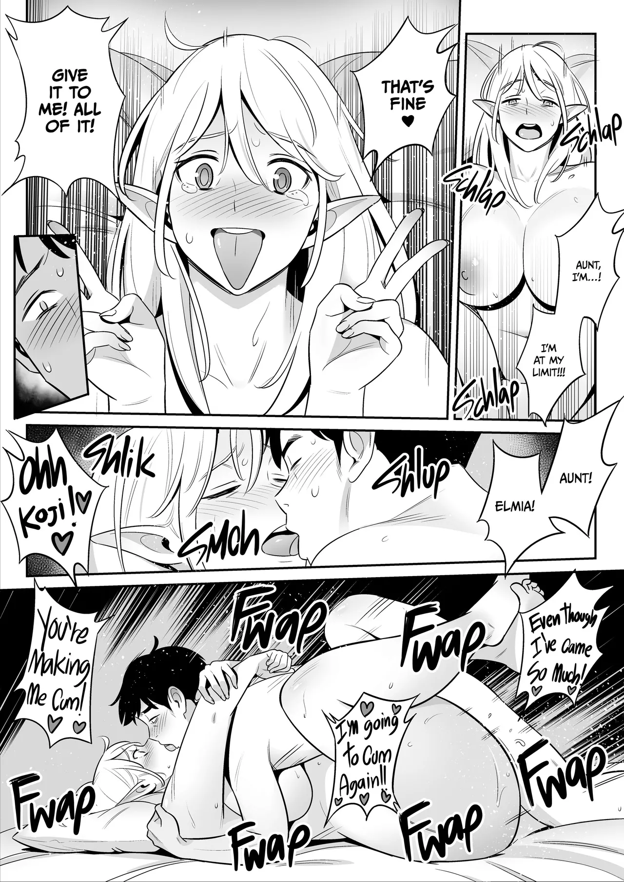 [Alps1mando]My Elf Aunt's Explosive Sexual Reawakening[English] [Decensored] Page 58