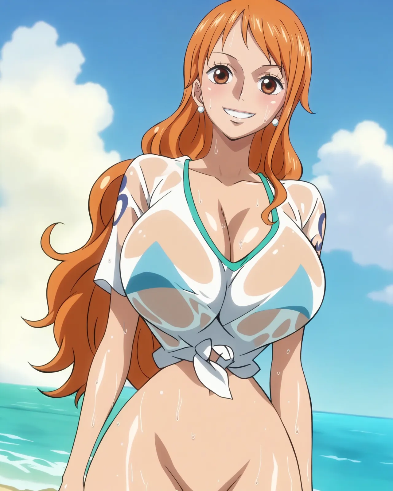 [sticky]nami x bbc beach[ai generated] Page 4
