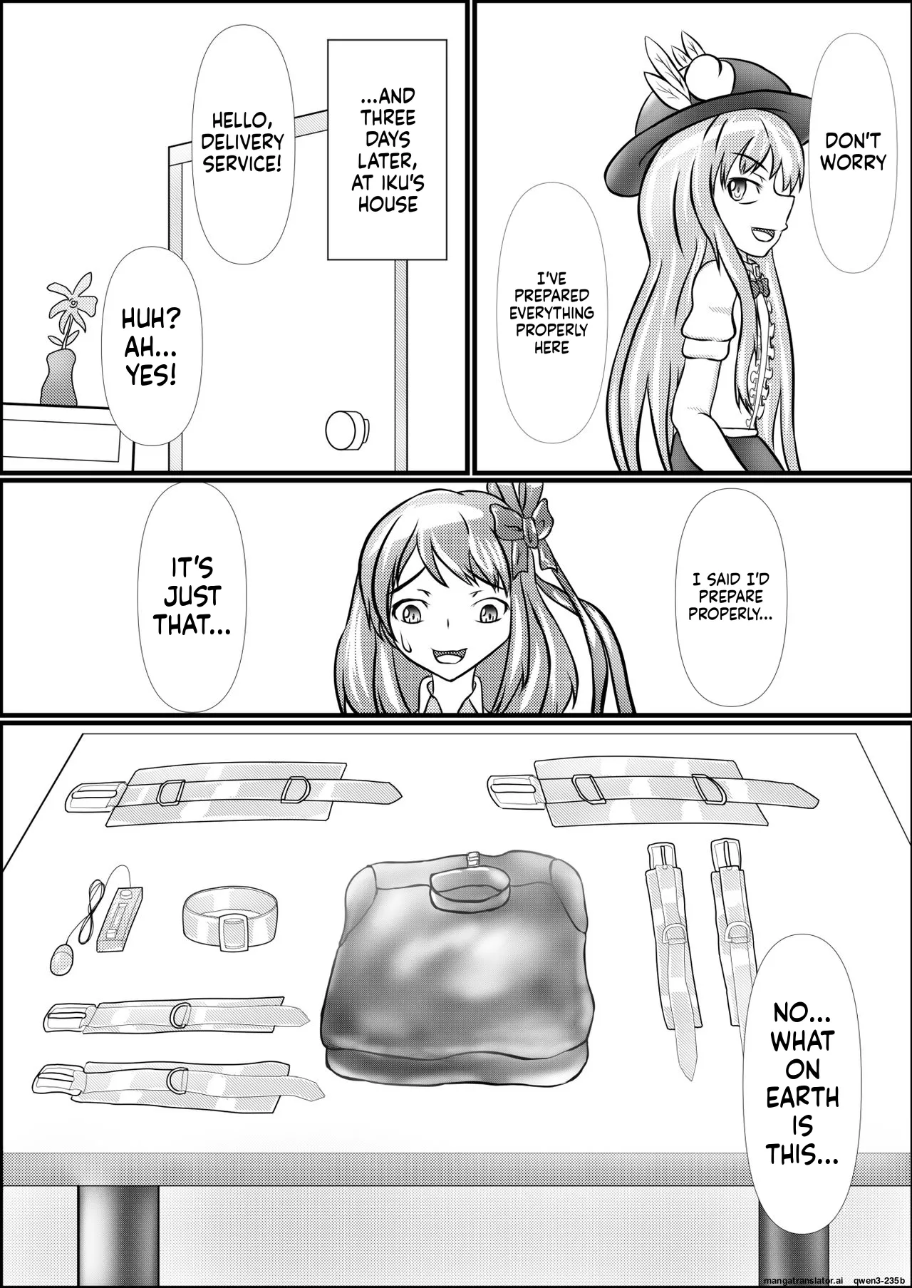 [Shinkaikan (Kasei Kumoko)]Iku no Hazukashii Self-Bondage Hatsutaiken(Touhou Project) [Digital] (SCANMTL) Page 6
