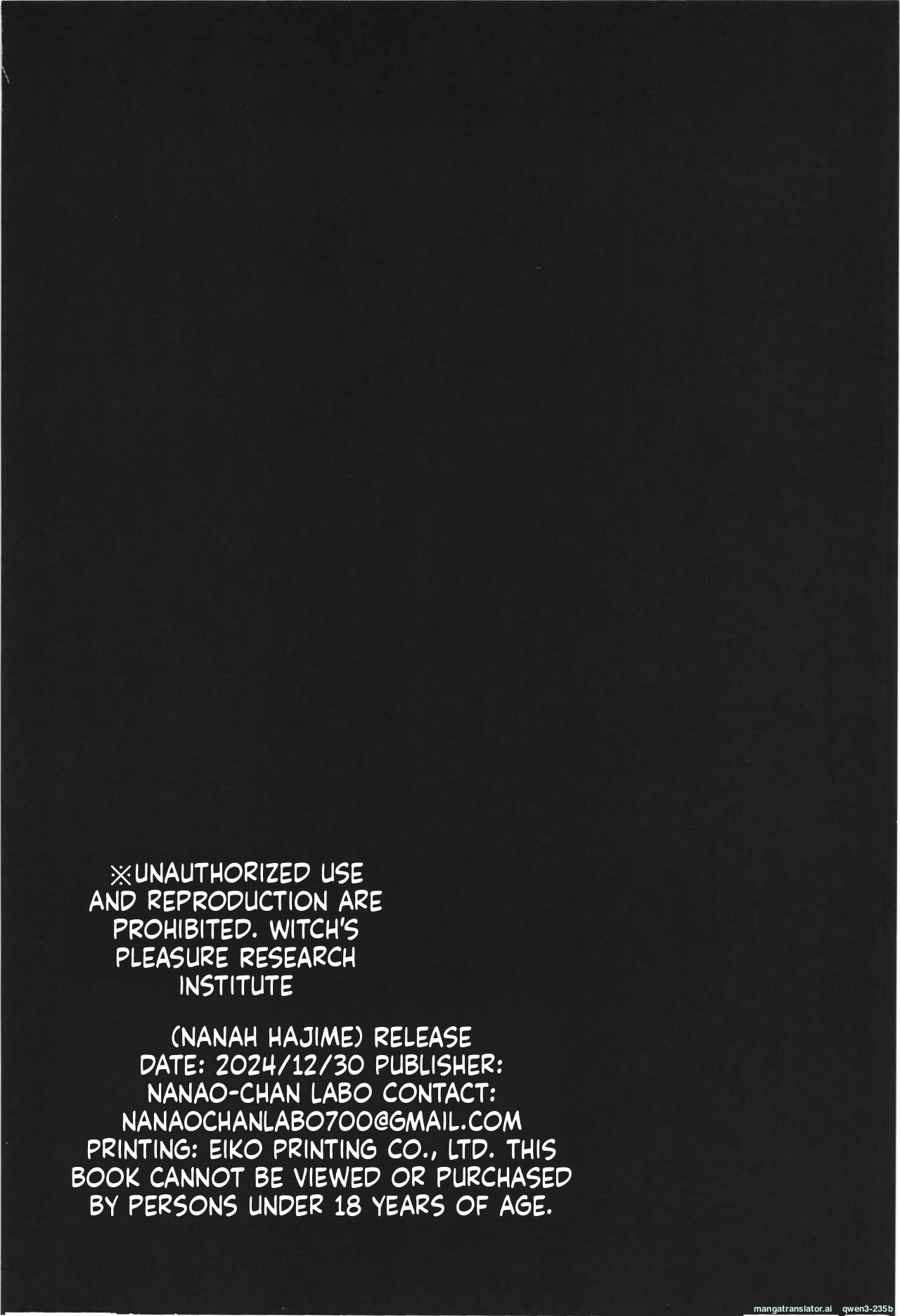 [Nanao Chan Labo (Nanahyaku hajime)]Majyo no Kairaku Kenkyuujyo(SCANMTL) Page 42